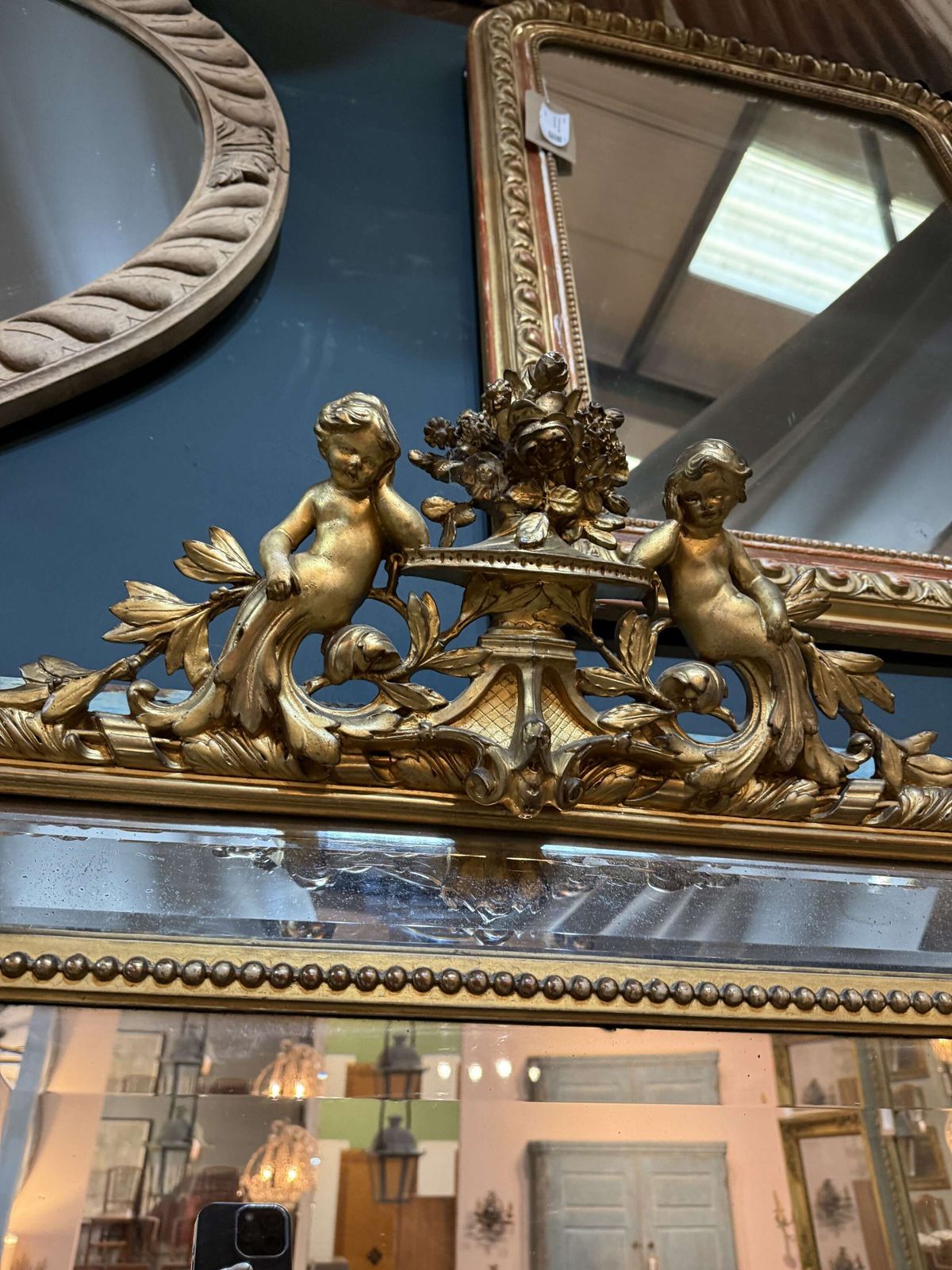 19th Century French Gilt Mirror In The Louis XVI Style photo furniture