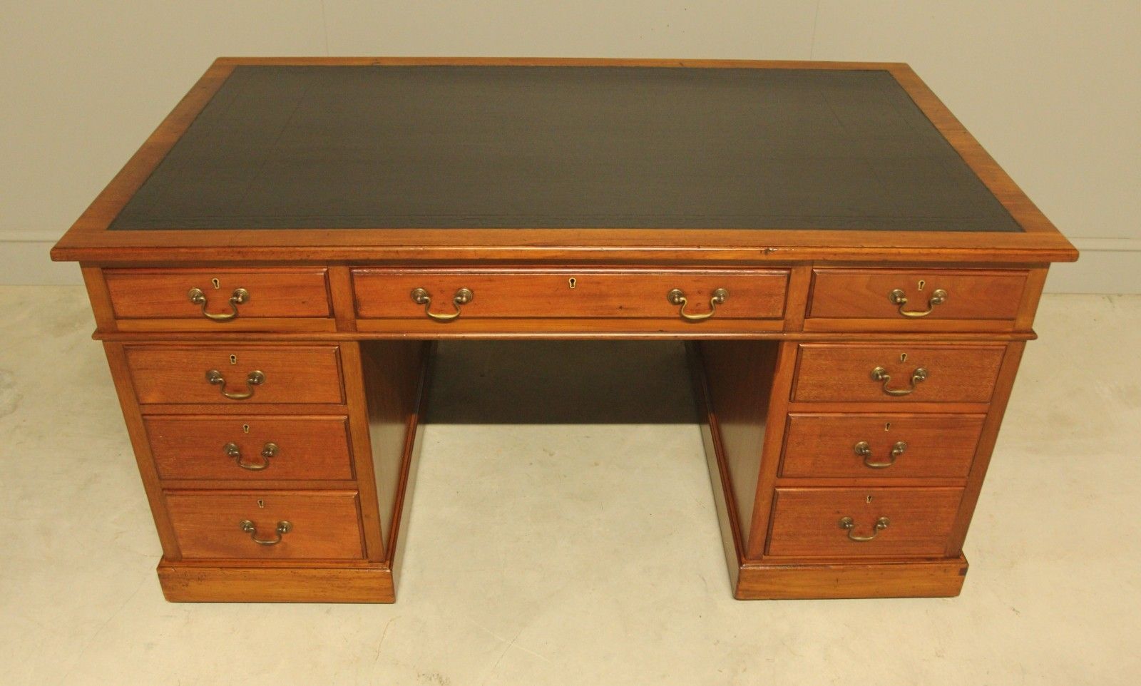 A Large Early 20th Century Mahogany Writing Desk photo for sale