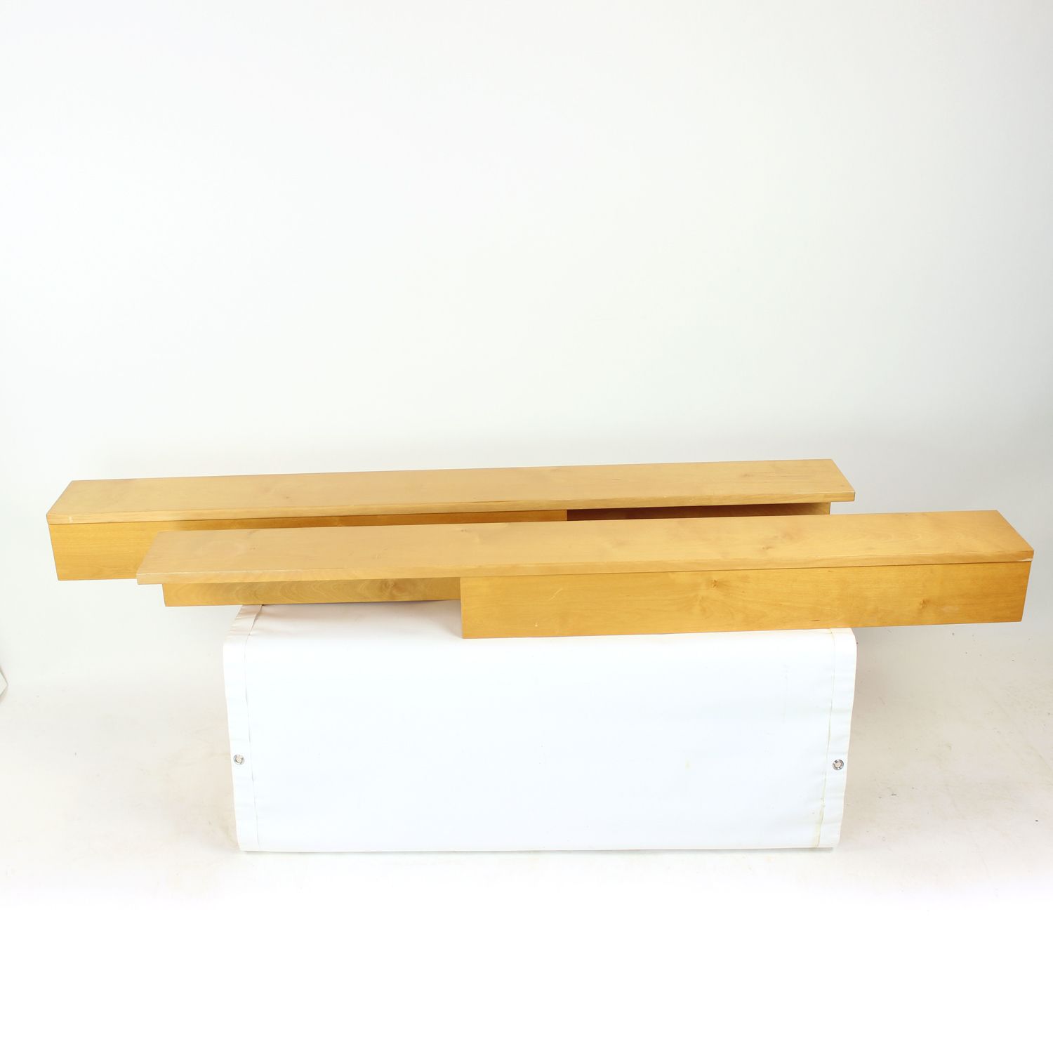 Furniture Floating Shelf In Birch By Up Zavody, Czechoslovakia 1986 photo