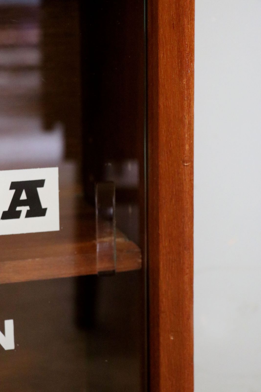 photo vinterior This Retro Teak Bookcase Cabinet By Herbert Gibbs,  Later Sign Written For Granada Television.