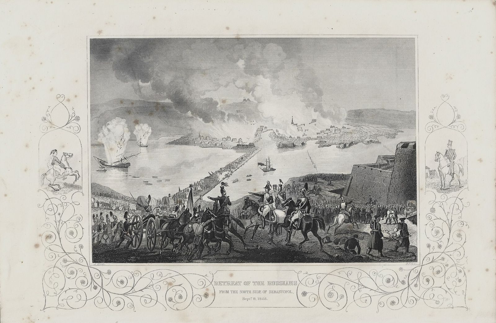 (Crimea) A Set Of 10 Engravings Depicting The Crimea War, The Battles With The Russian Empire And Several European By John Tallis 1858 photo vinterior