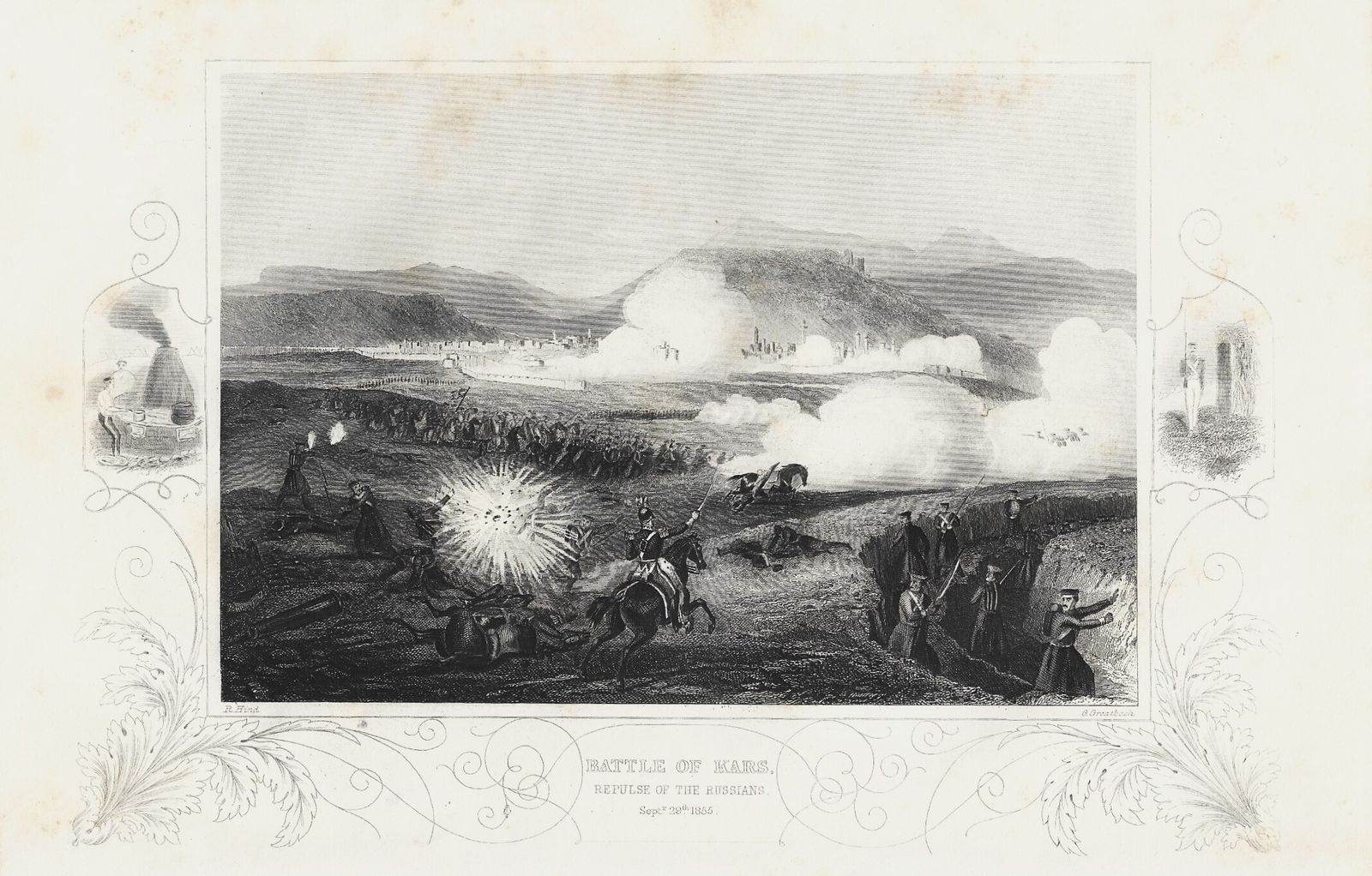 (Crimea) A Set Of 10 Engravings Depicting The Crimea War, The Battles With The Russian Empire And Several European By John Tallis 1858 photo vintage