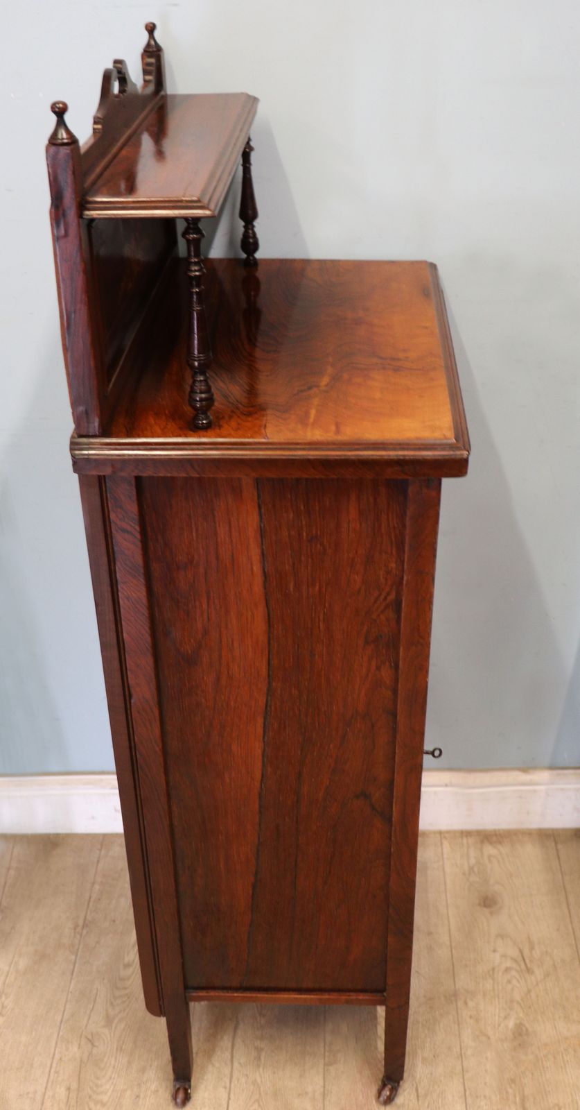 A Lovely Late 19th Century Hardwood And Inlaid Former Sheet Music Cabinet. photo 345.0