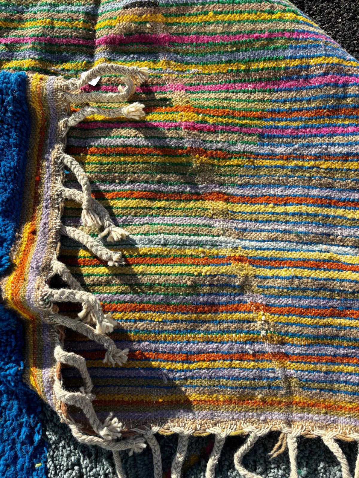 Colorful Moroccan Berber Rug 200x300 Cm   Authentic Handwoven Wool Carpet,Modern Berber Rug   Beni Ourain Rug   Handmade Rug photo Textiles