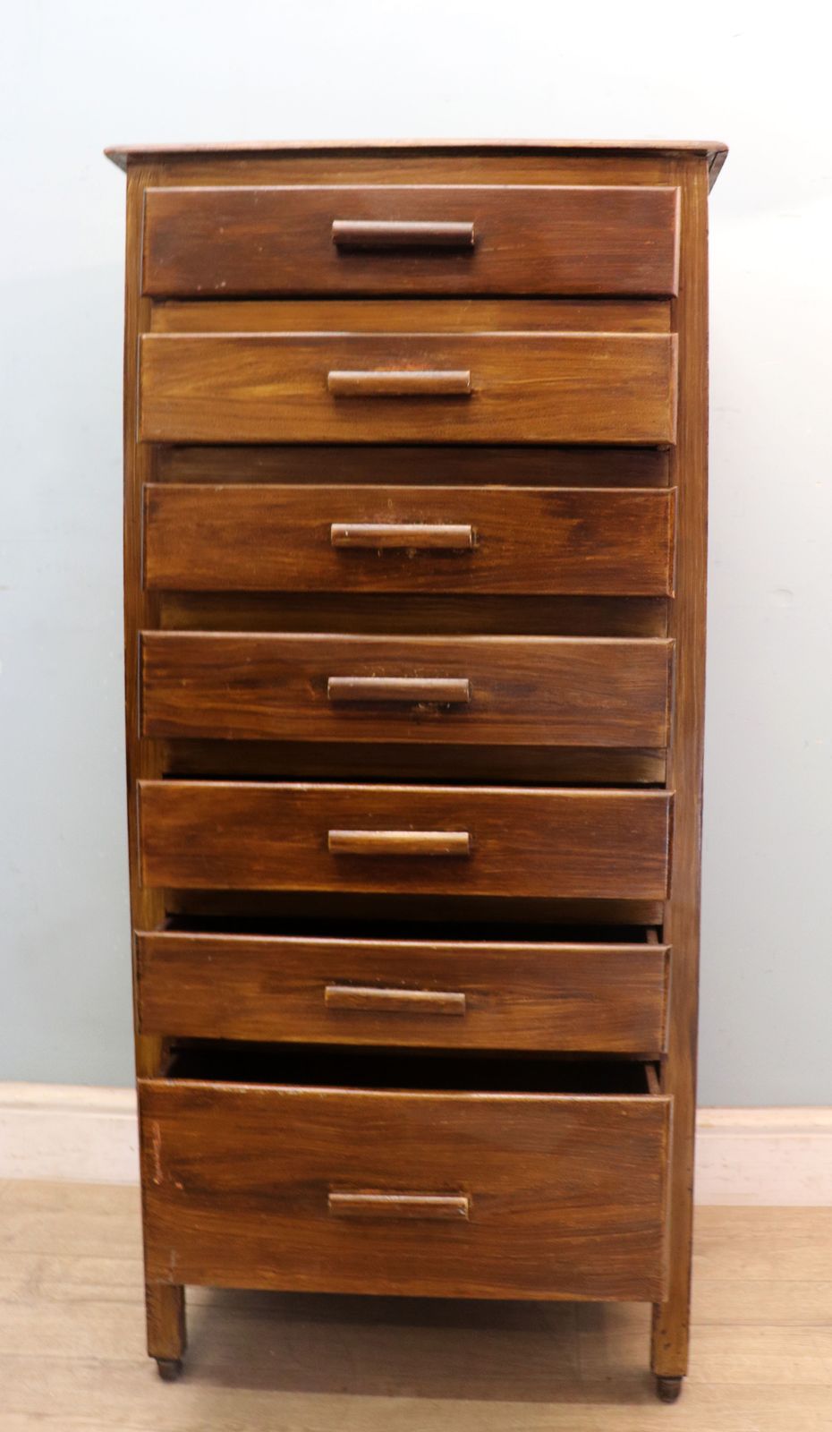 A Lovely Early 20th Century Narrow Pedestal Chest. photo for sale