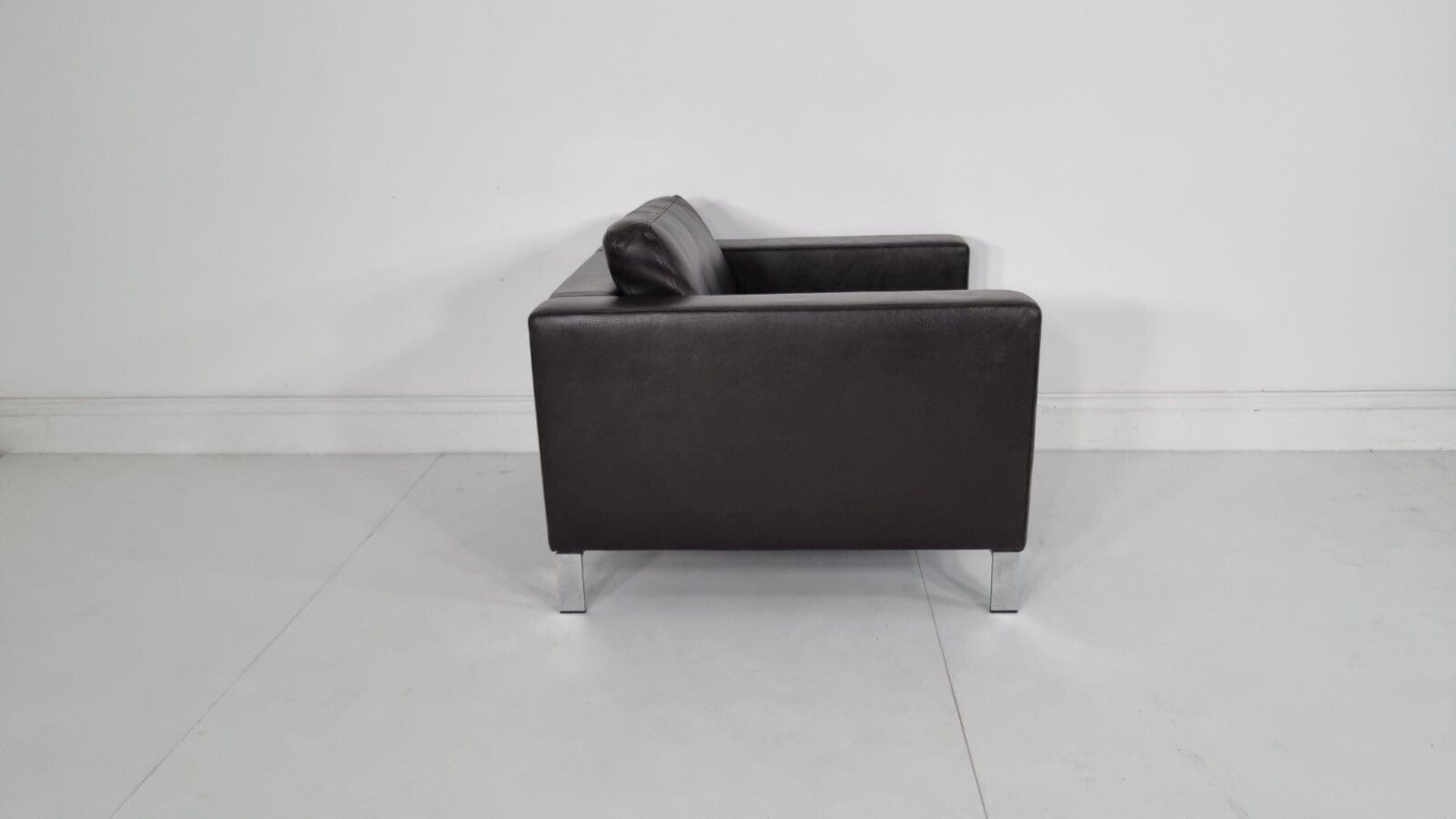 photo vintage Walter Knoll Foster 503 Chair In Sumptuous Chocolate Brown Leather Pristine #1