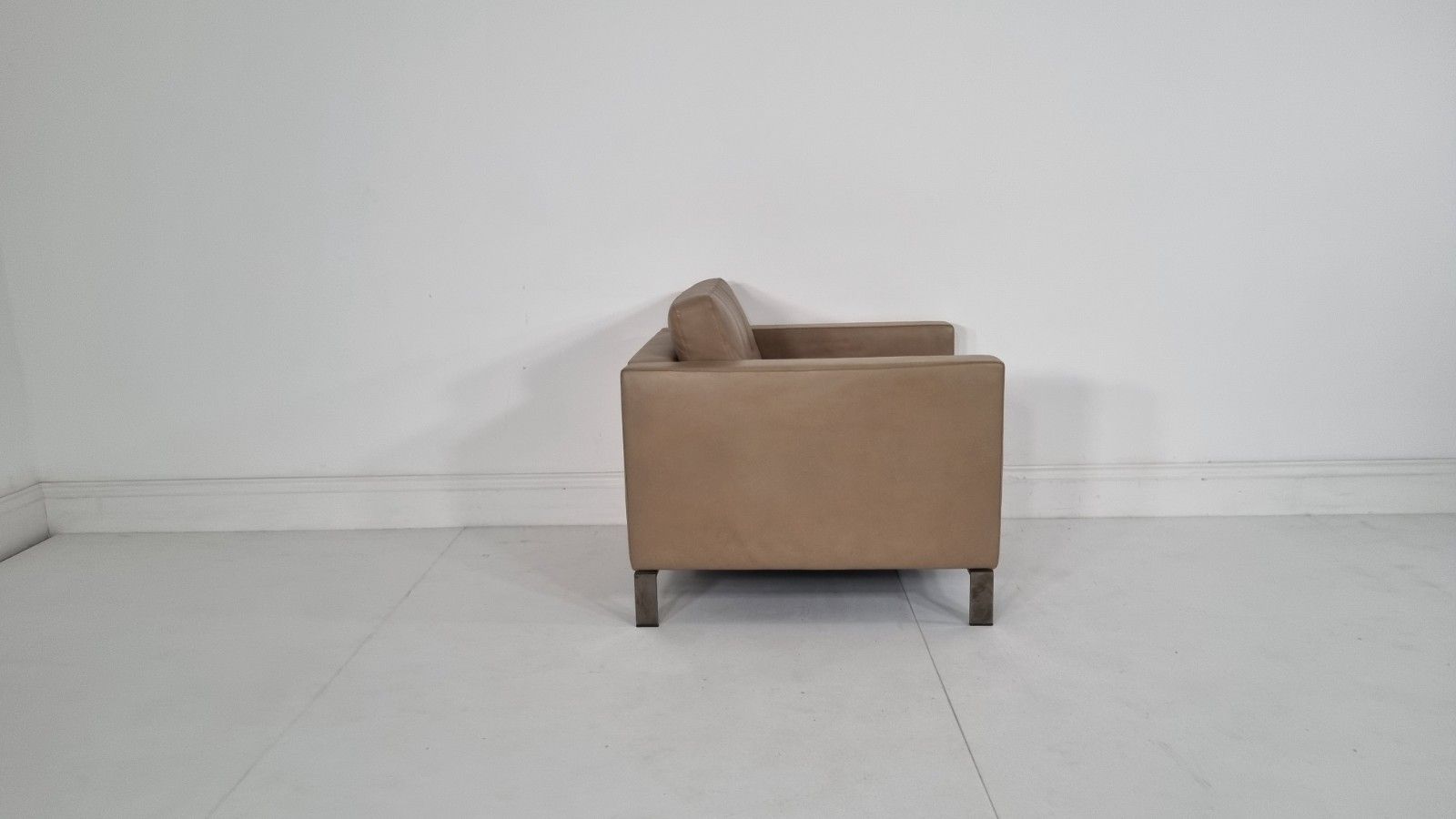 photo buy Walter Knoll 502 Foster Chair In Soft Brown Leather Excellent Condition