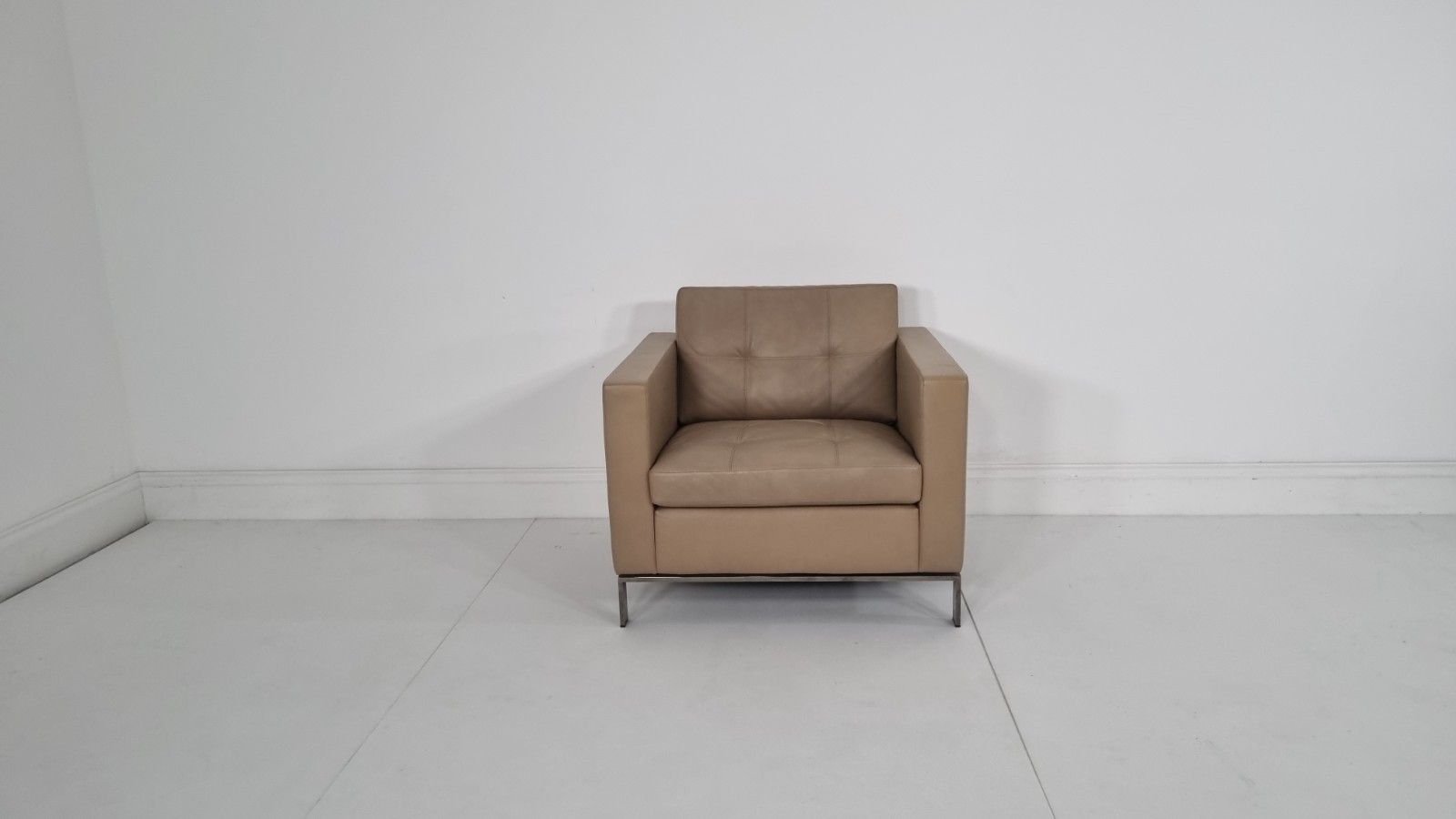 Walter Knoll 502 Foster Chair In Soft Brown Leather Excellent Condition #1 photo vinterior