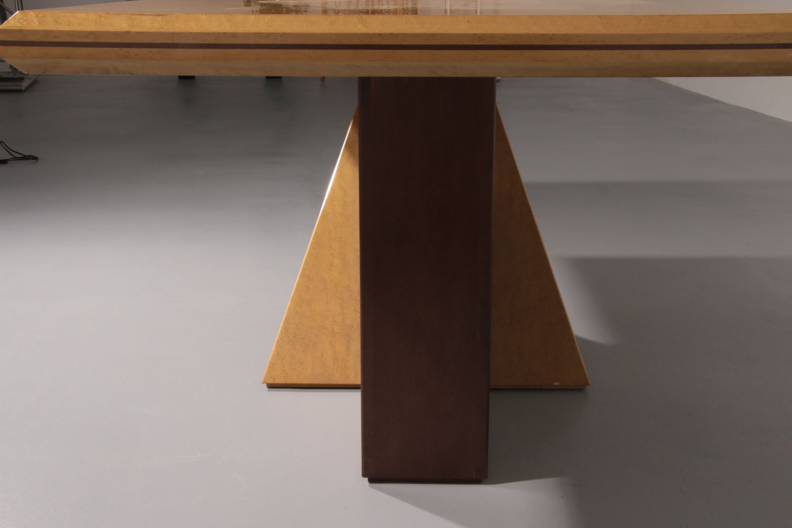 Italian Saporiti Wooden Dining Table 1960 photo furniture