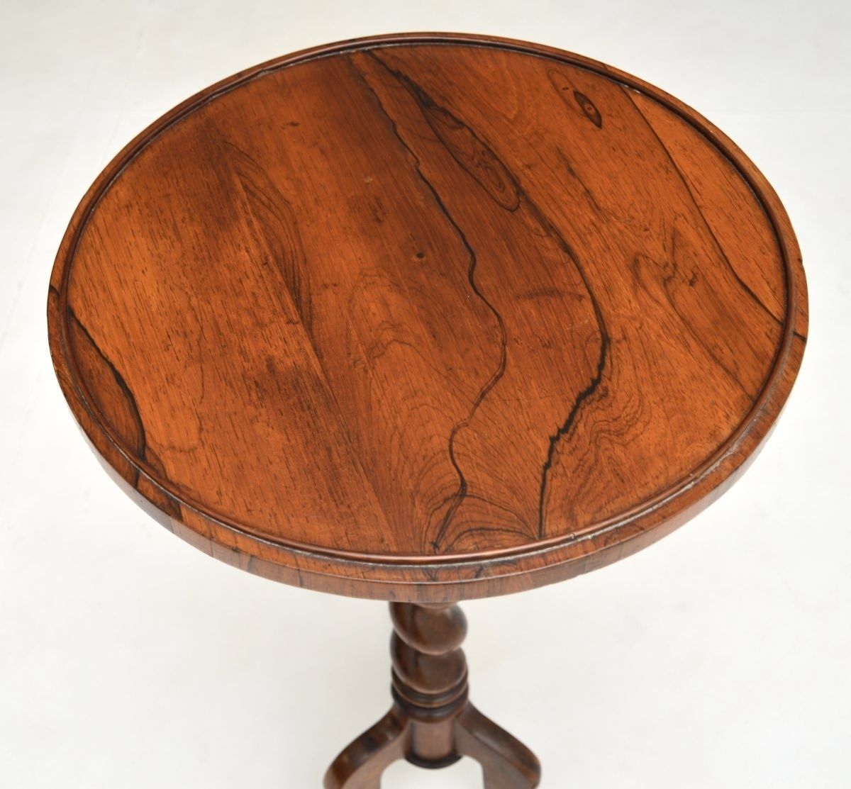 Antique Victorian Rosewood Barley Twist Occasional Side Table photo vinterior