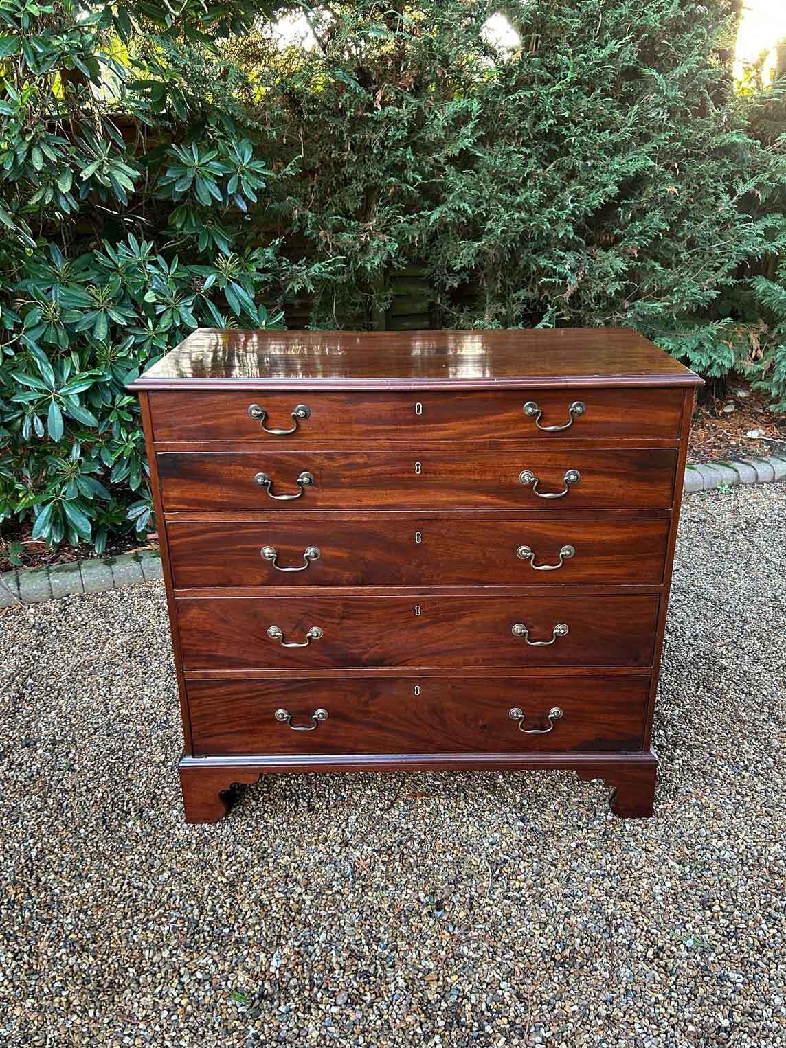 18th Century Georgian Mahogany Chest Of Drawers photo furniture