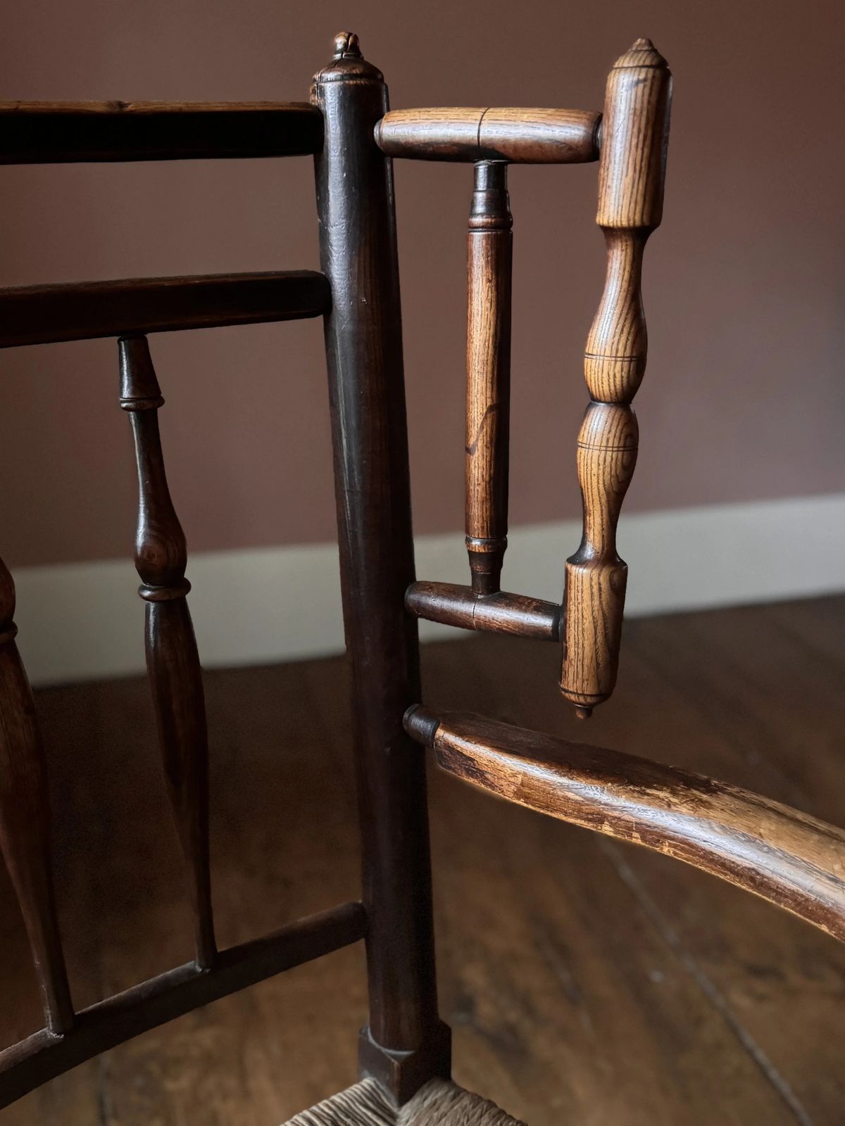 Furniture Rare 19th Century Cheshire Armchair photo