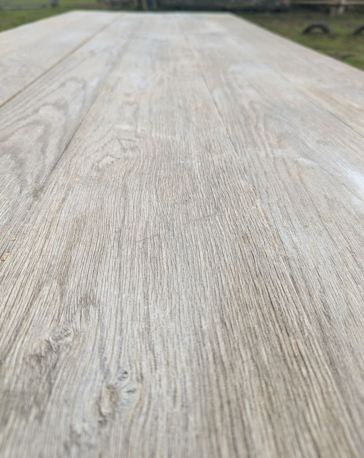 photo furniture Vintage Extra Large Pine Refectory Table,  Shaped Legs Delivery Available 0009.