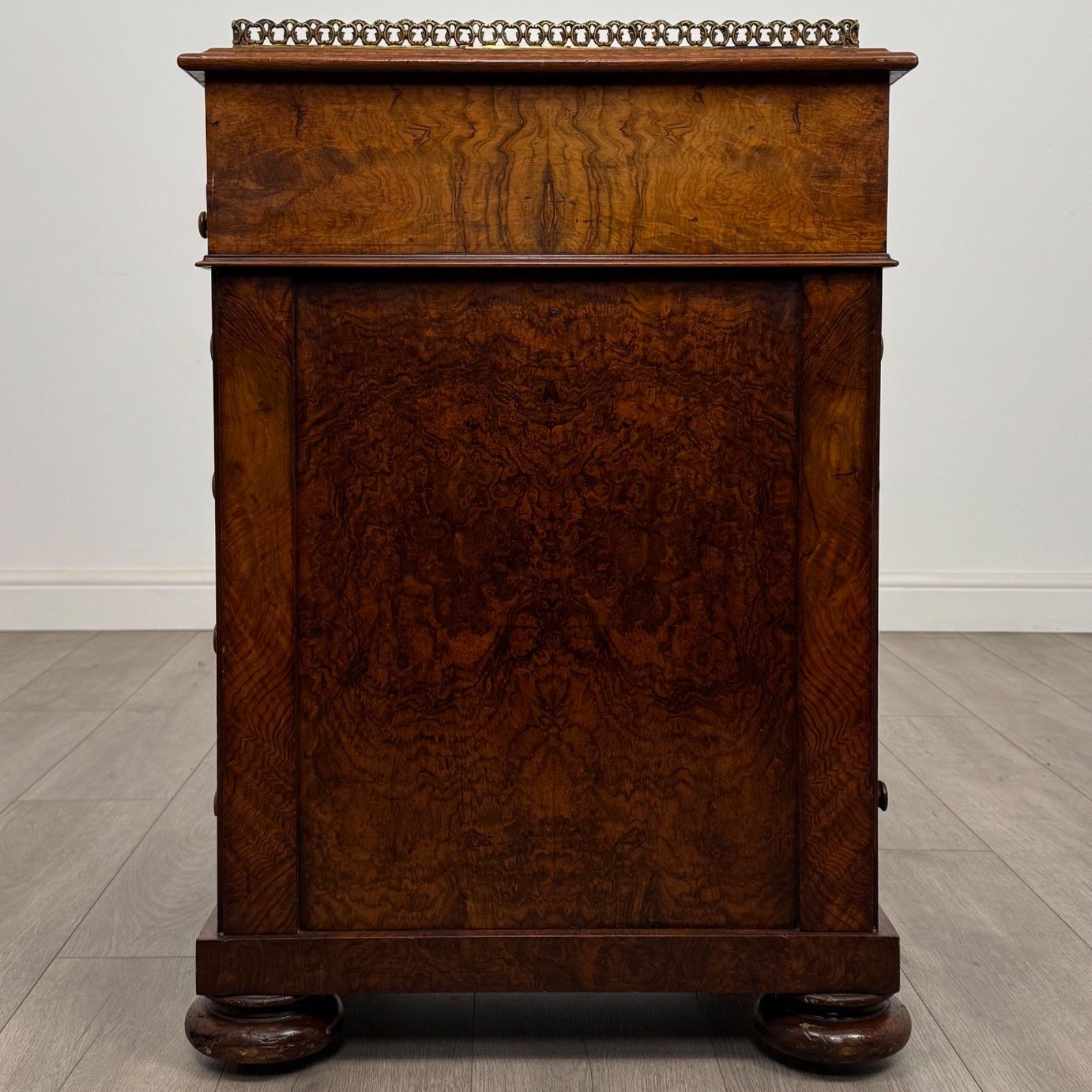 Antique 19th Century Fine Quality Burr Walnut Davenport Desk photo 990.0