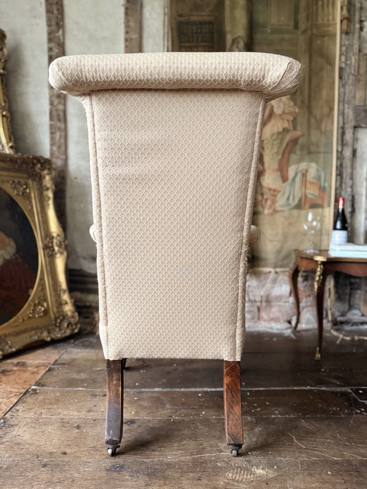photo buy Antique William IV Rosewood Preux Deux Fireplace Libarary Reading Armchair Chair