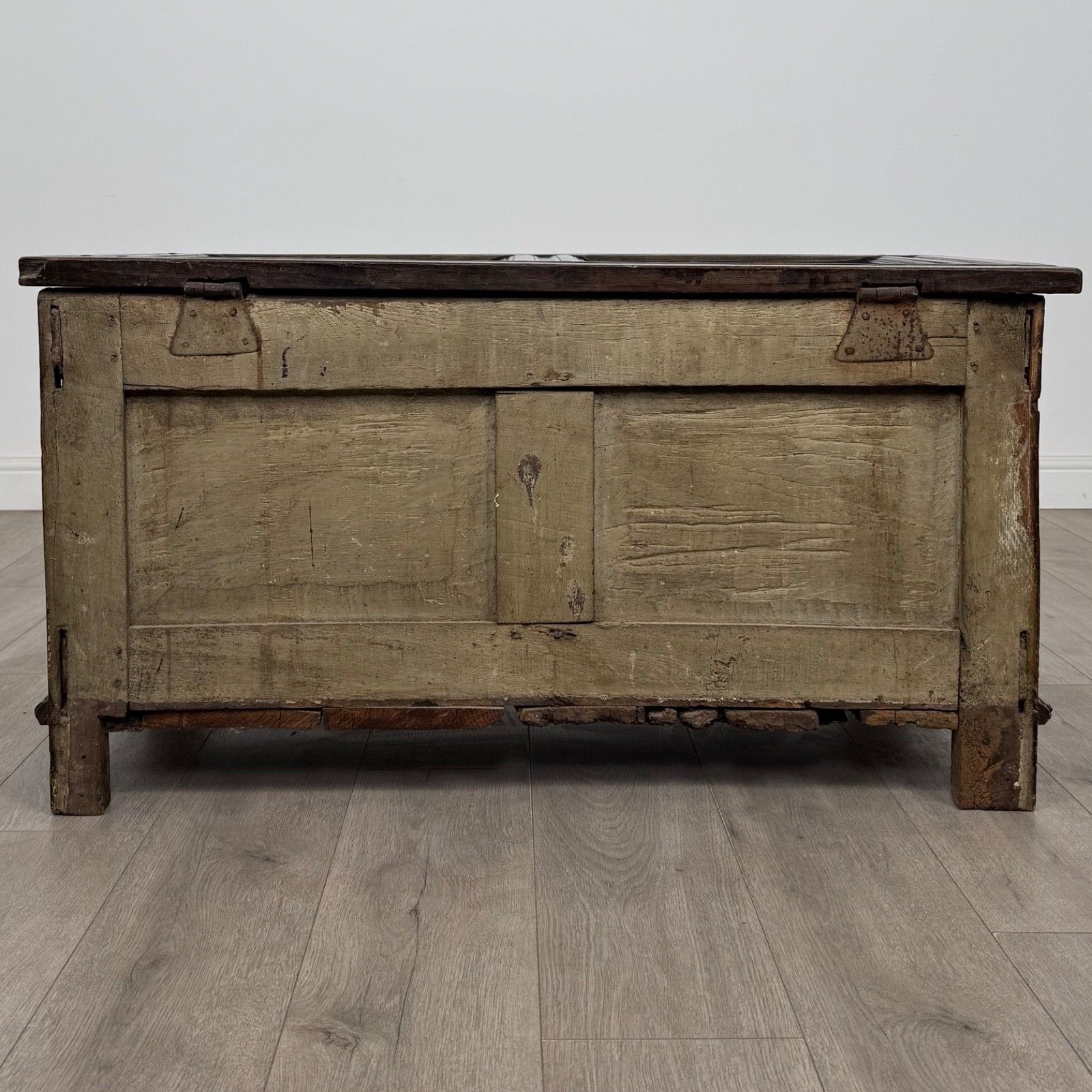 Antique 18th Century Fine Quality Coffer / Blanket Box In Oak photo 625.0