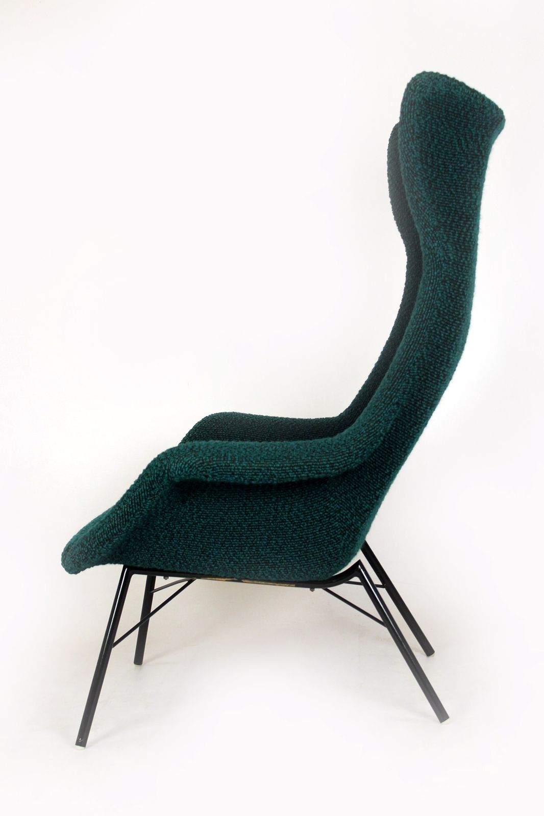 Furniture Wingback Lounge Chair By Miroslav Navrátil, Czechoslovakia, 1960s photo