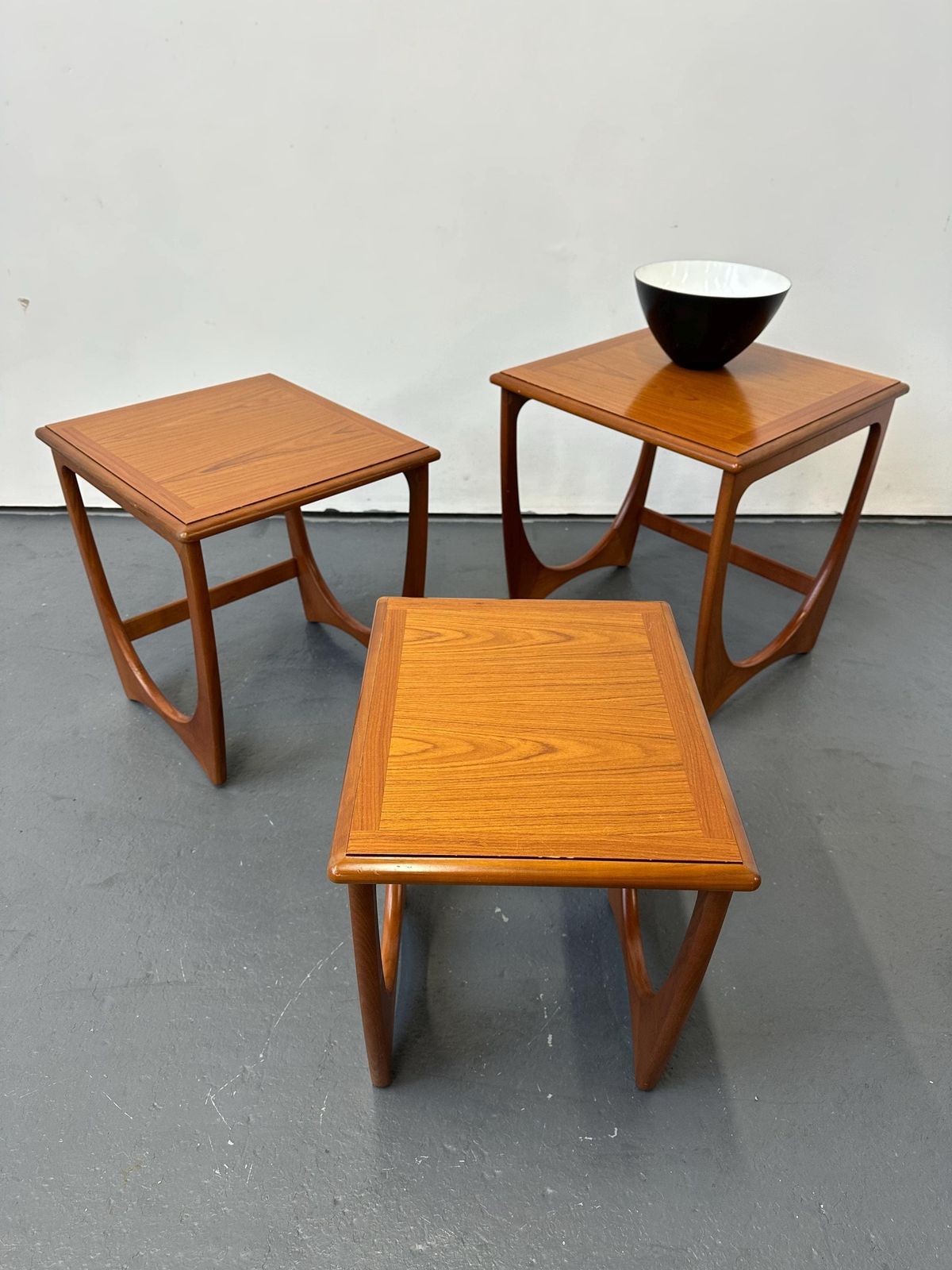 Vintage G Plan Teak Astro Fresco Nest Of Tables. Danish Retro Mid Century photo furniture