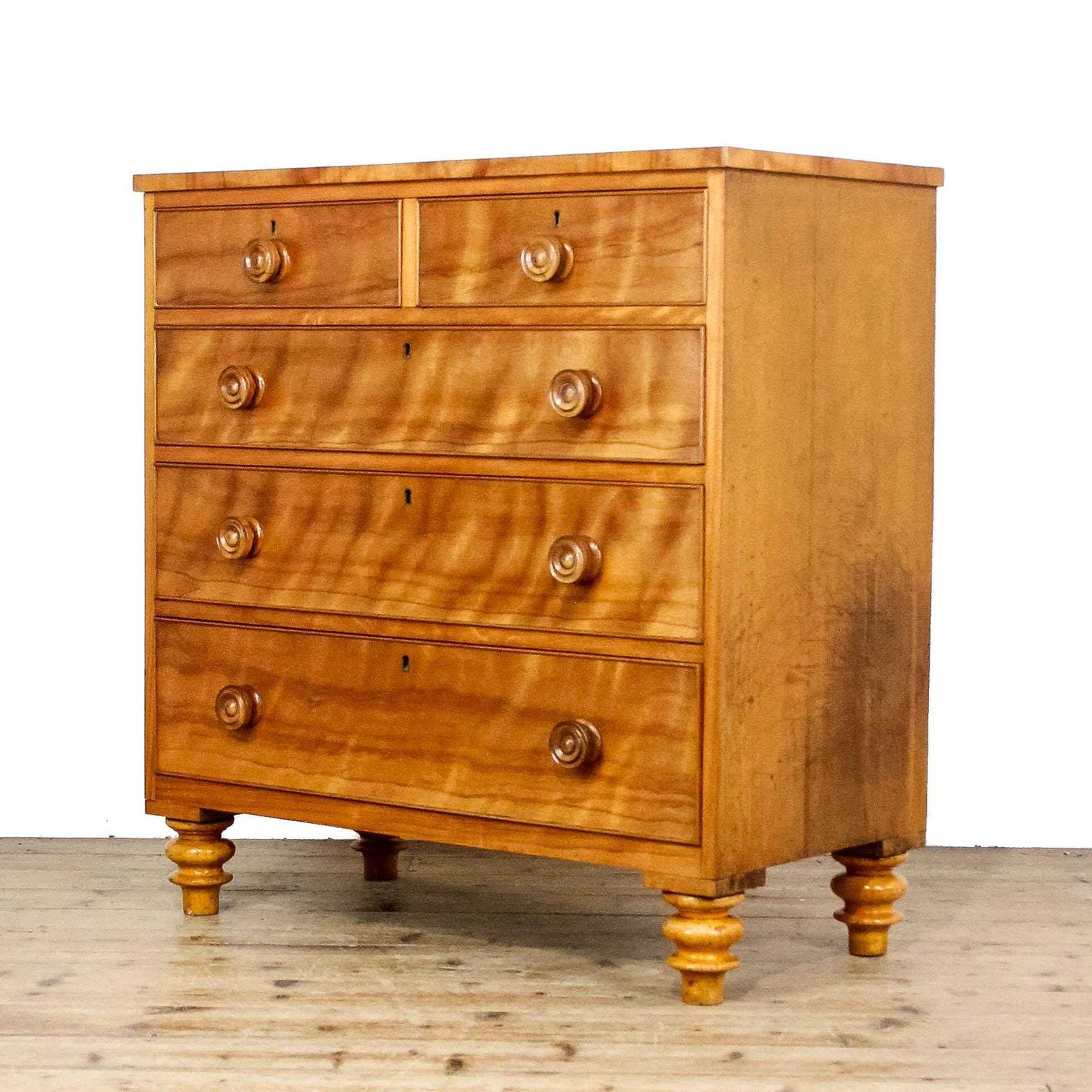 Antique Satin Walnut Chest Of Drawers photo furniture