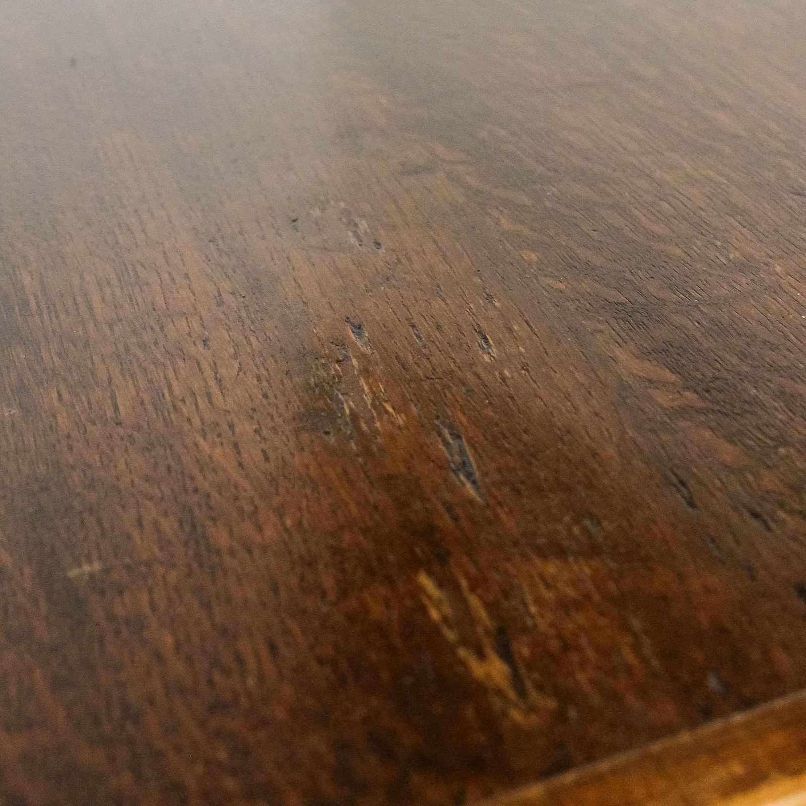 Furniture Antique Welsh Oak Kitchen Table photo