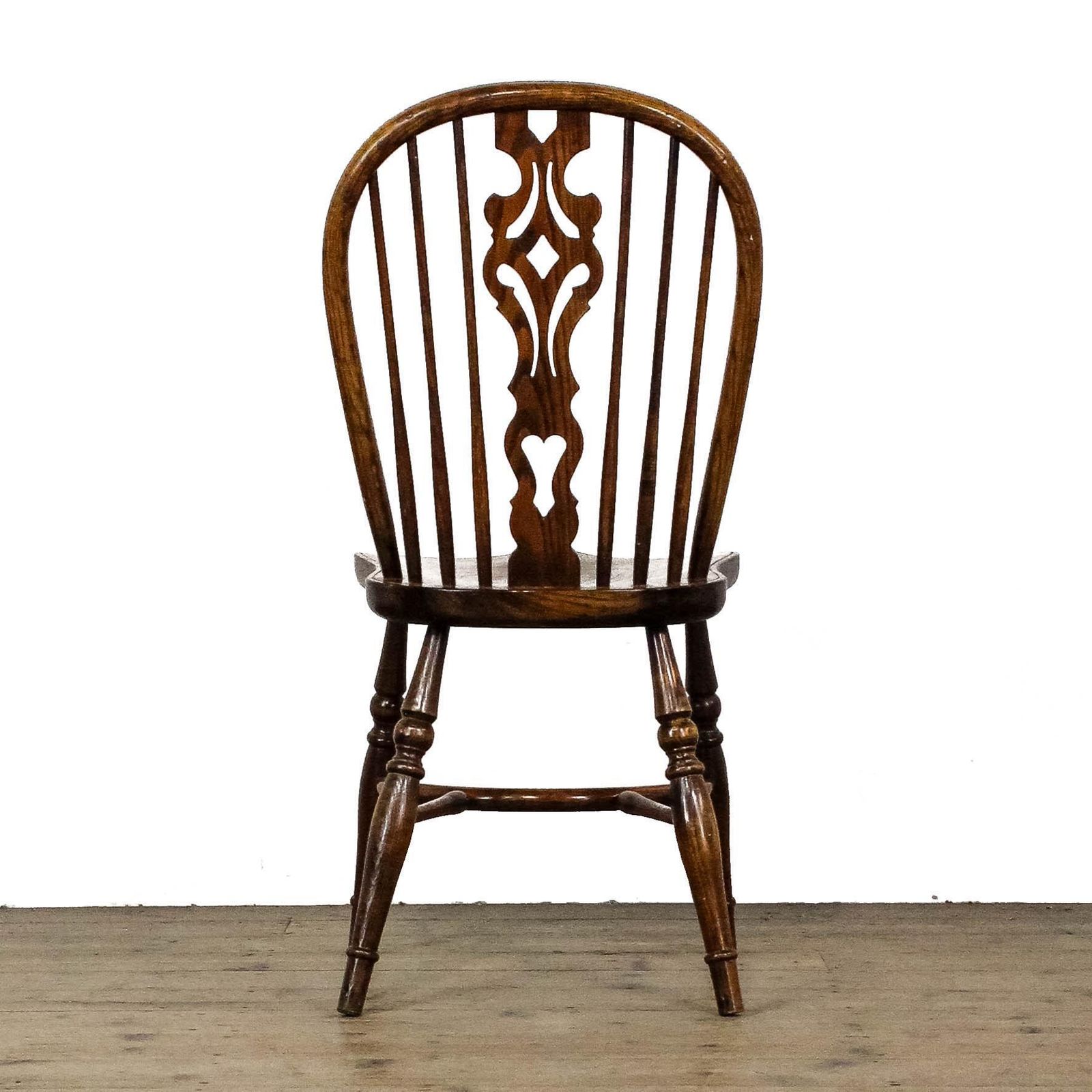 695.0 Vintage Oak Tripod Table And Pair Of Chairs photo