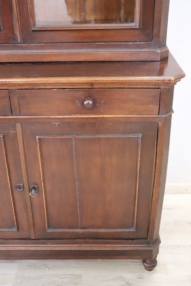 4348.0 Antique Mid 19th Century Sideboard In Walnut Veneer photo