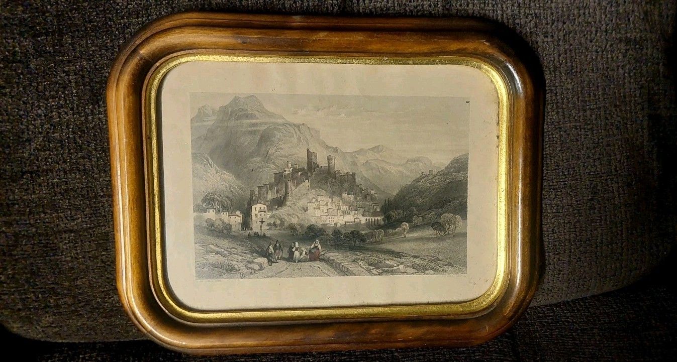 photo furniture Thomas Abiel Prior 1809 1886 Lot Three Gold Wood Frame Engravings
