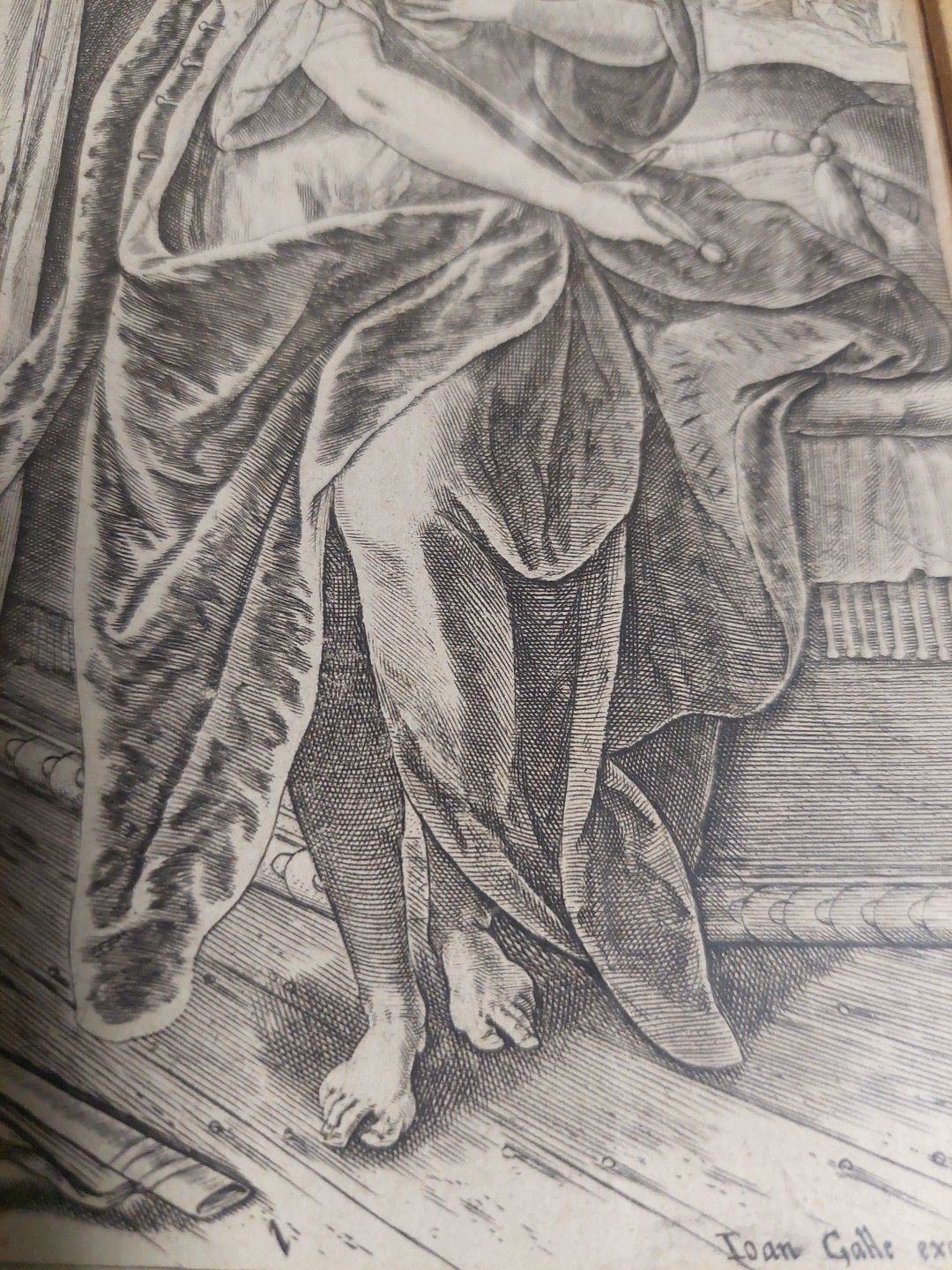 Philip Galle (1537 1612) "Lucretia" Bulino Engraving photo vinterior