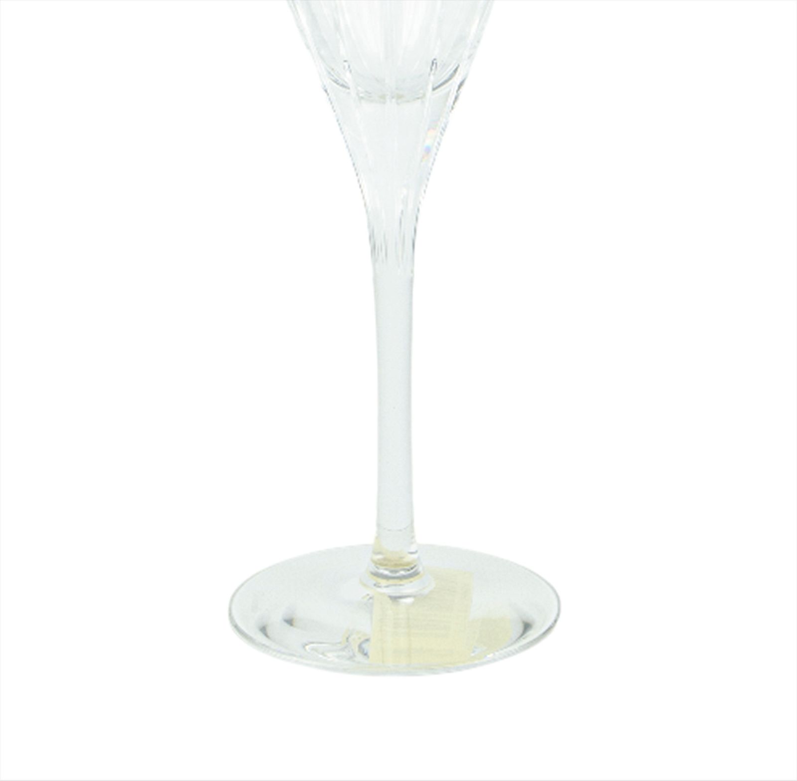 1990s Blown Crystal Champagne Flutes From The 'Iriana' Collection With Box By Christofle, France photo Home Decor