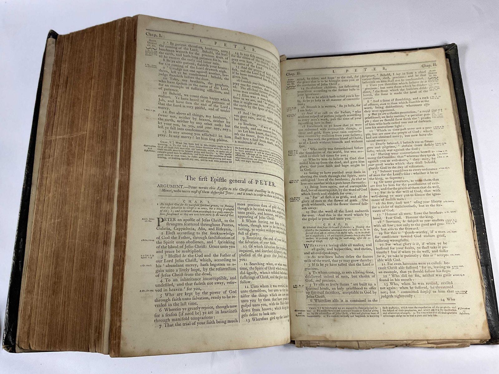 495.0 Antique Bible, Milliken & Little 1777 With Apocrypha. photo