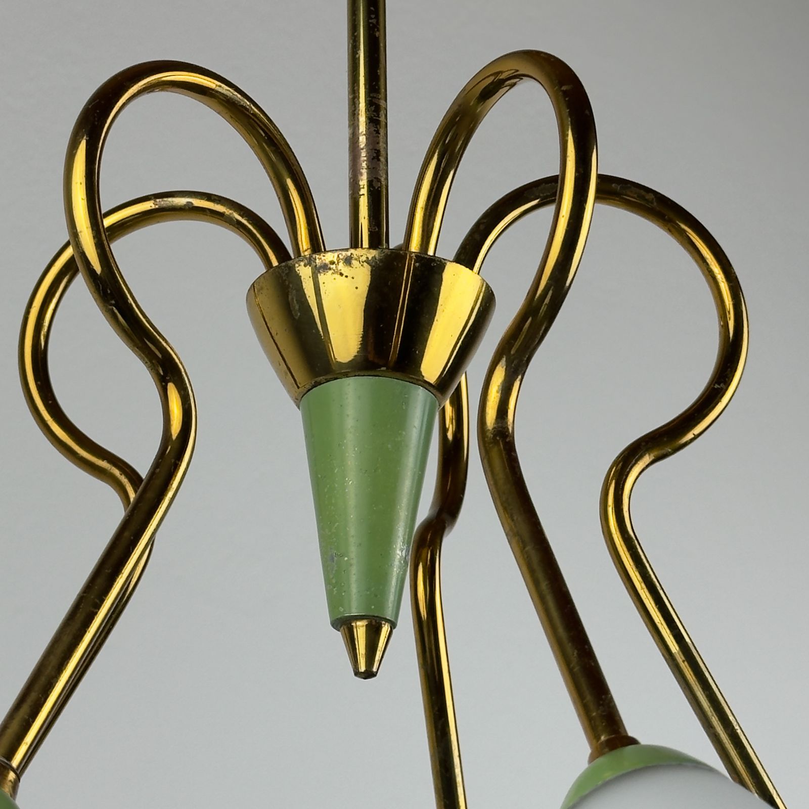 Vintage Stilnovo Chandelier, Italy 1940 50s photo 950.0