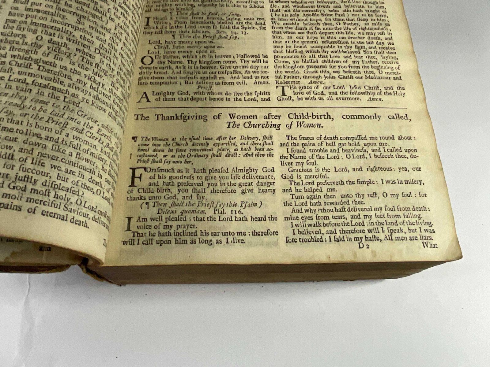 photo for sale Antique Bible, John Baskett 1726. Very Rare