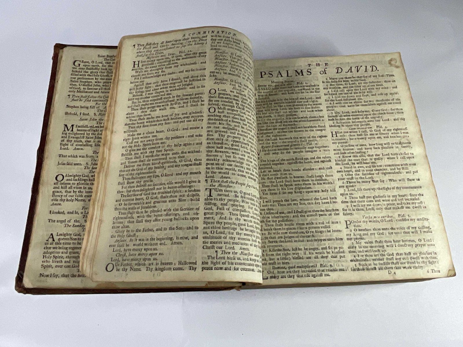 Home Decor Antique Bible, John Baskett 1726. Very Rare photo