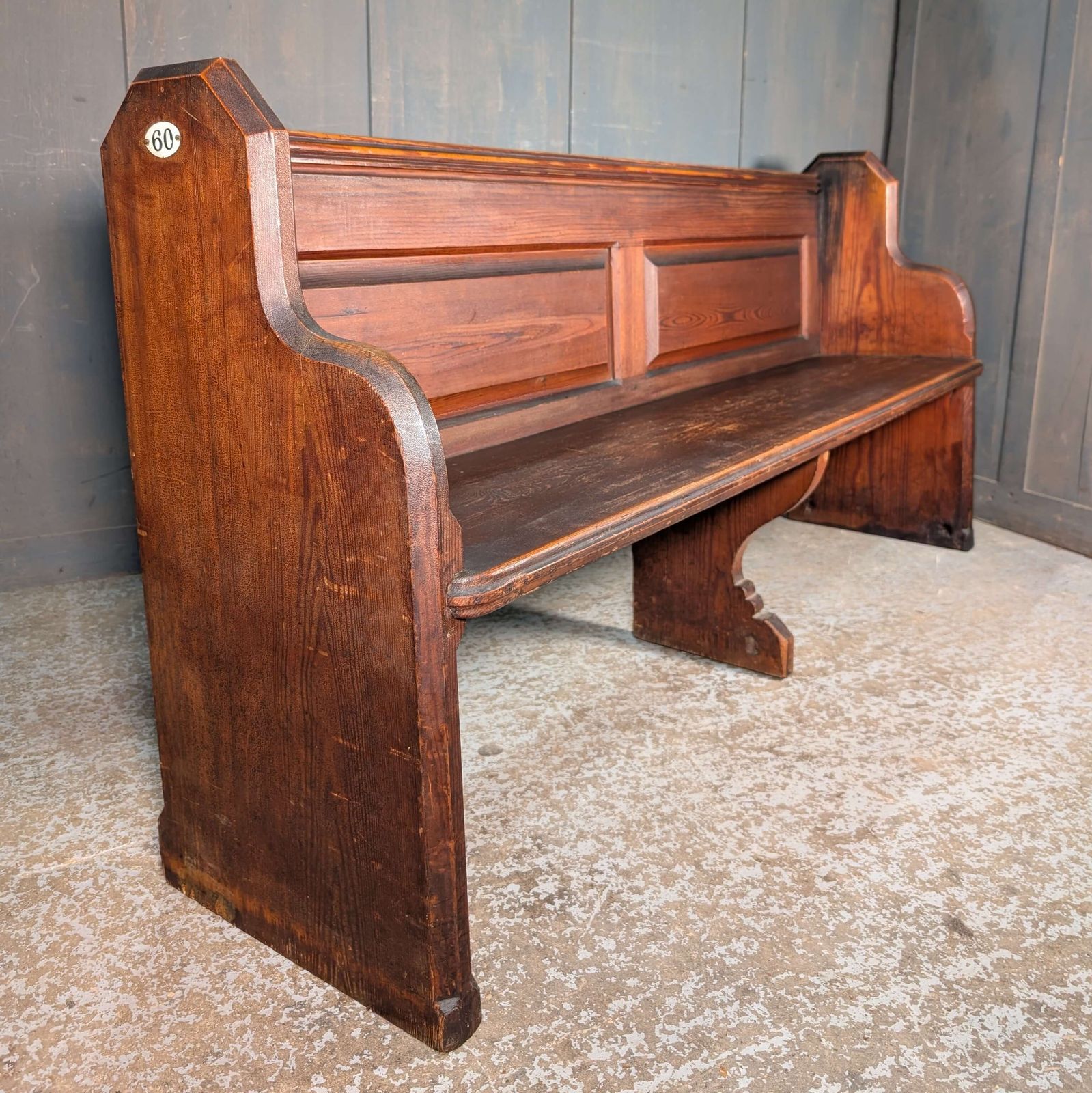 Pitch Pine Classic Antique 1896 Pews Benches From All Souls Twickenham
