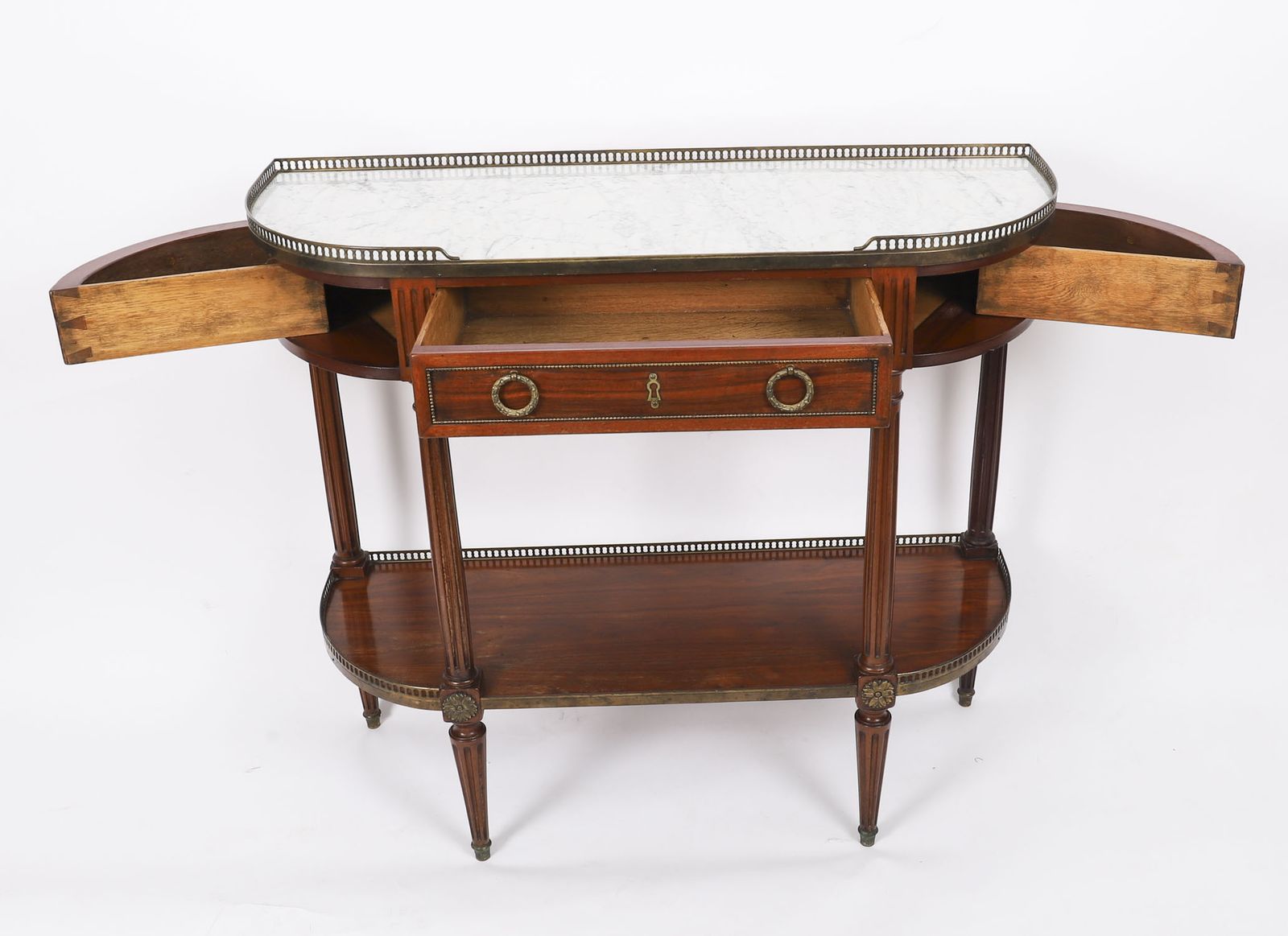 Antique French Directoire Mahogany Console C1840 19th Century photo Furniture