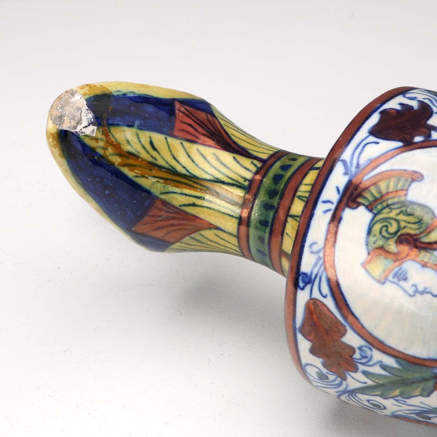 Vintage Pourer Gualdo Tadino Manufacture Majolica Italy 1930s photo vinterior