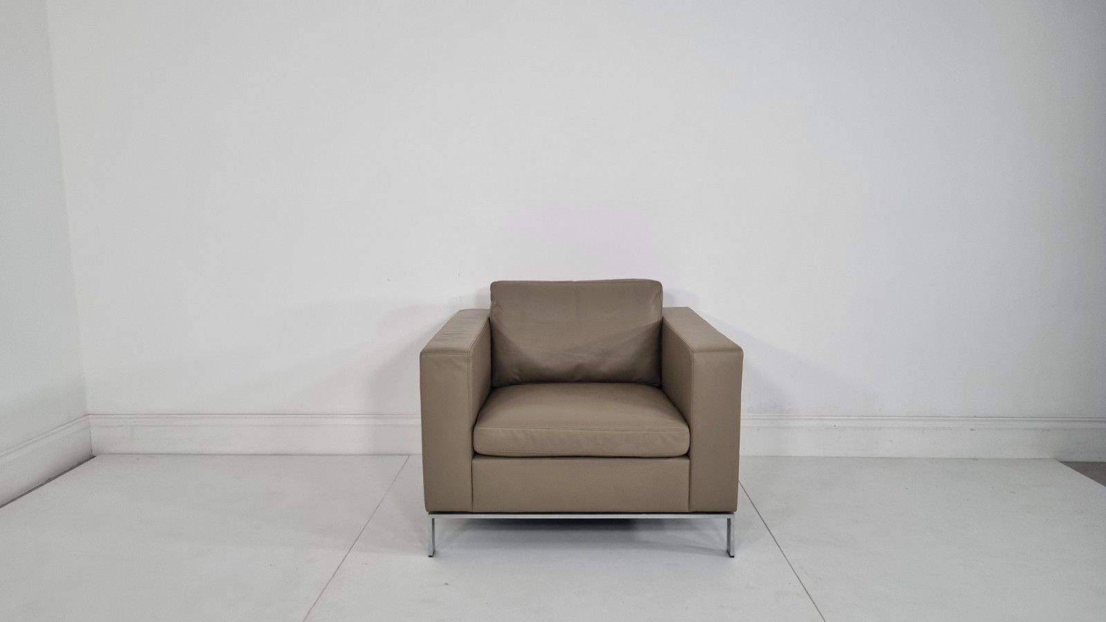 Walter Knoll 503 Armchair In Bamboo Leather Excellent Condition #1