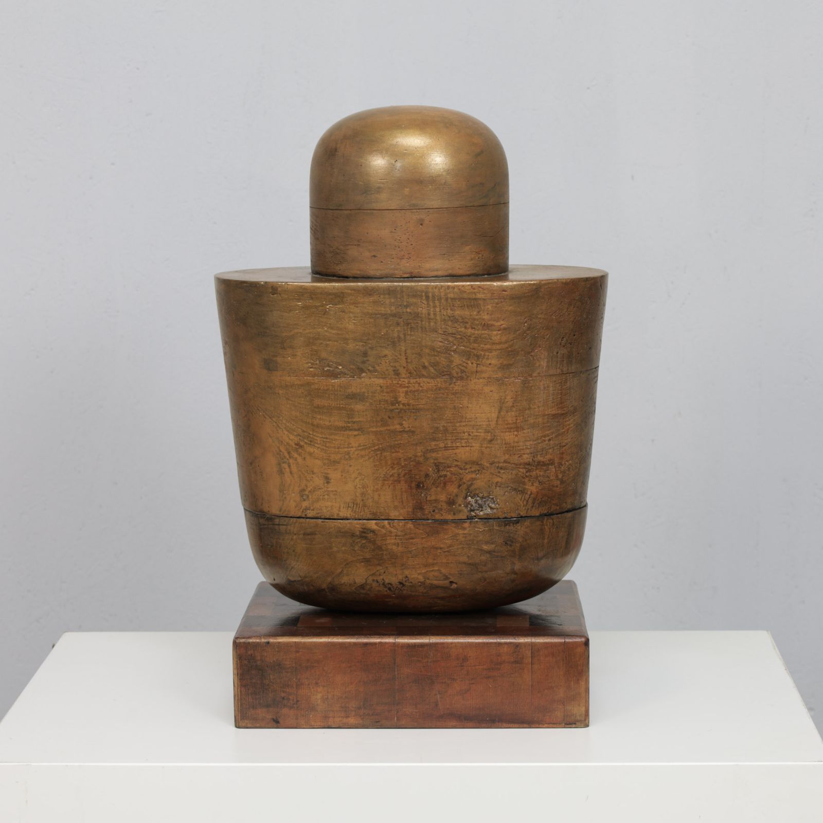Holey Grail  Monumental Sculptural Form In Wood By Annet Gaaikema, 1980s photo furniture