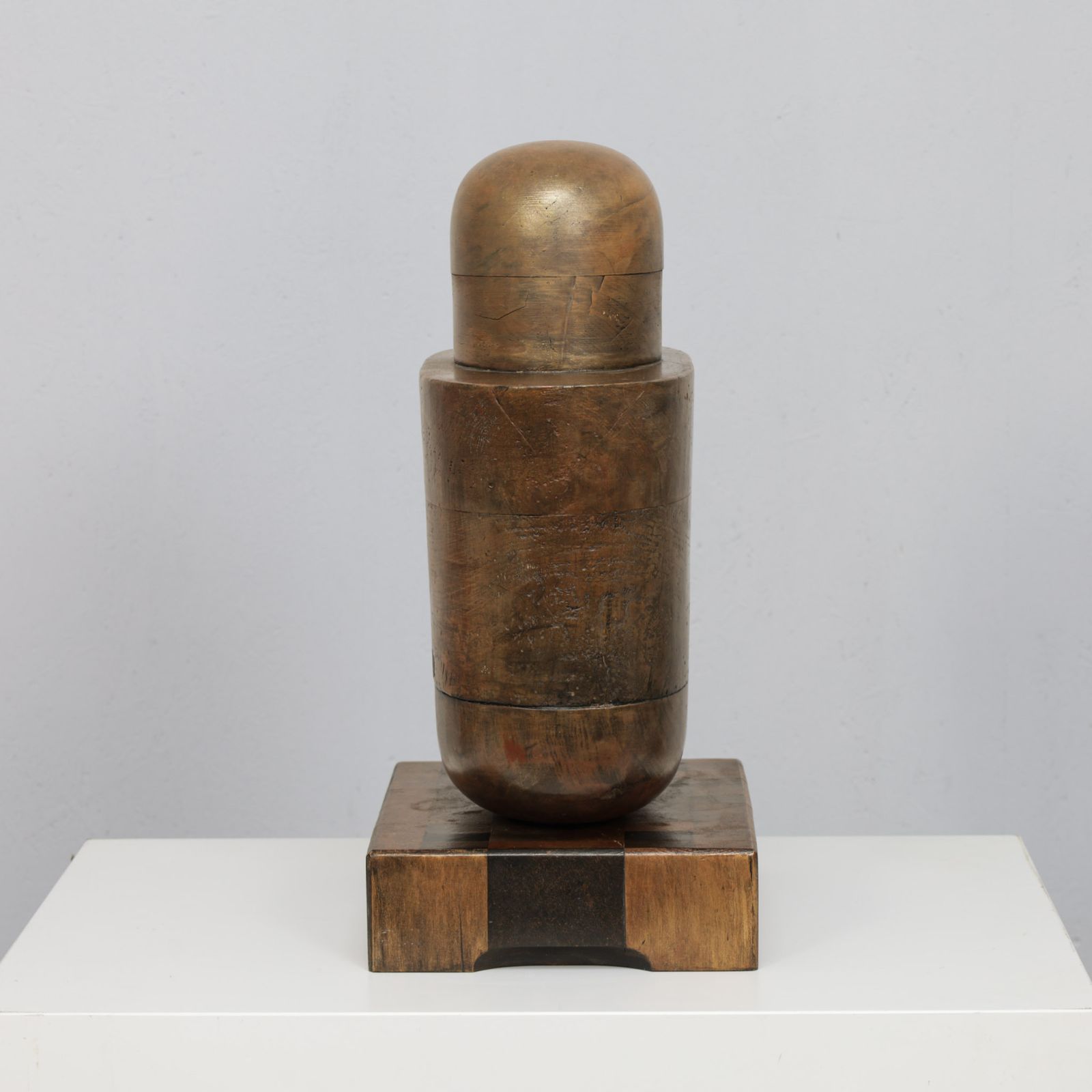 Holey Grail  Monumental Sculptural Form In Wood By Annet Gaaikema, 1980s photo Home Decor