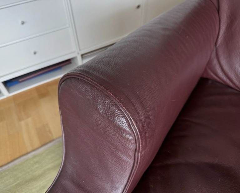 Cassina Model Lazy Working Chair Brown Leather Armchair By Philippe Starck photo Furniture