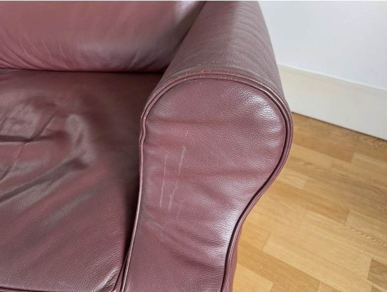 Cassina Model Lazy Working Chair Brown Leather Armchair By Philippe Starck photo vinterior