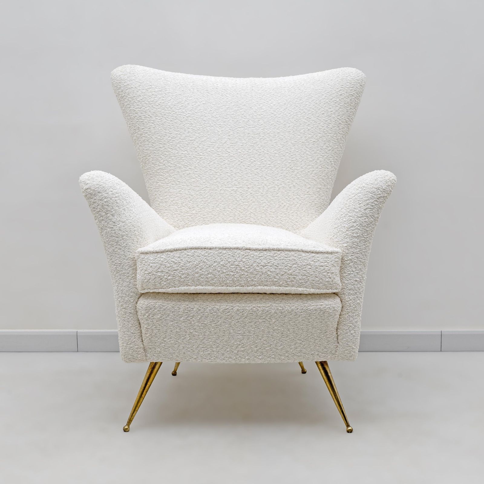 photo for sale Gio Ponti Art Dèco Italian Lounge Armchair From Hotel Bristol Merano, 50s, Pair