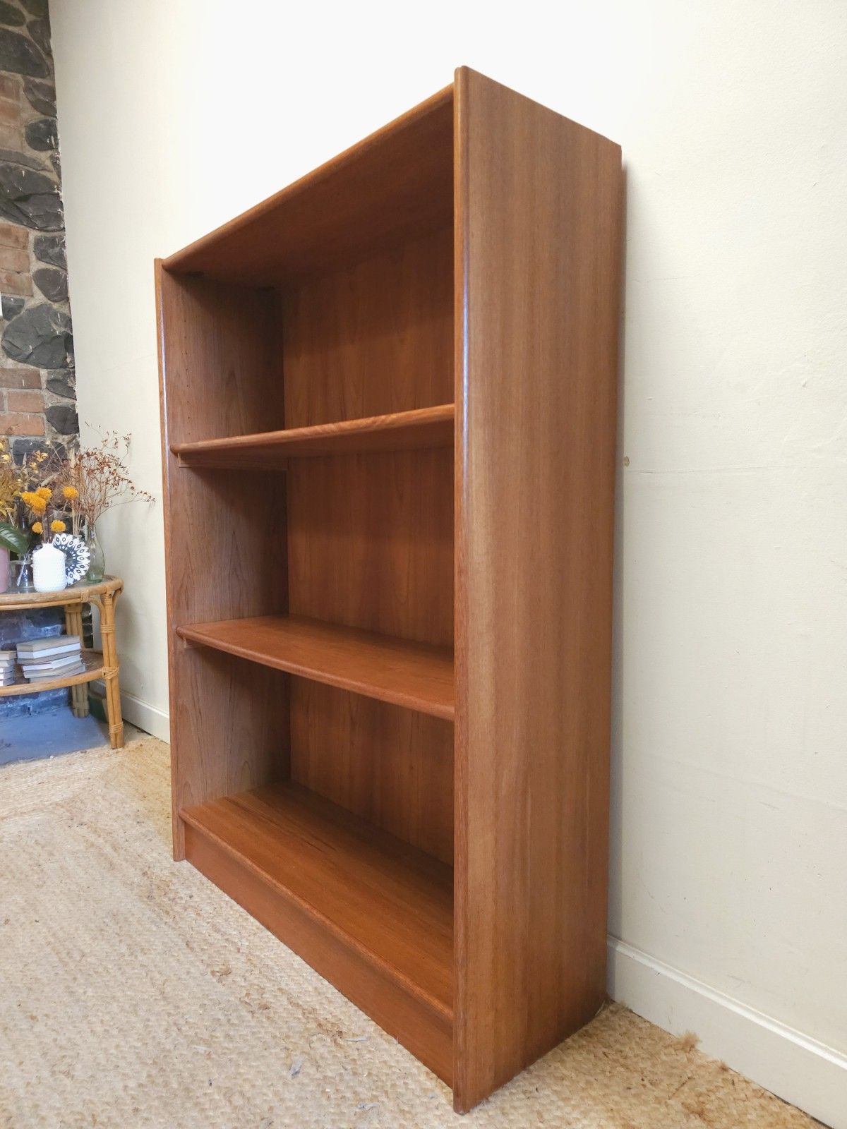 Mid Century Shelves Teak Vintage Freestanding Book Shelf Unit Retro Delivery photo furniture