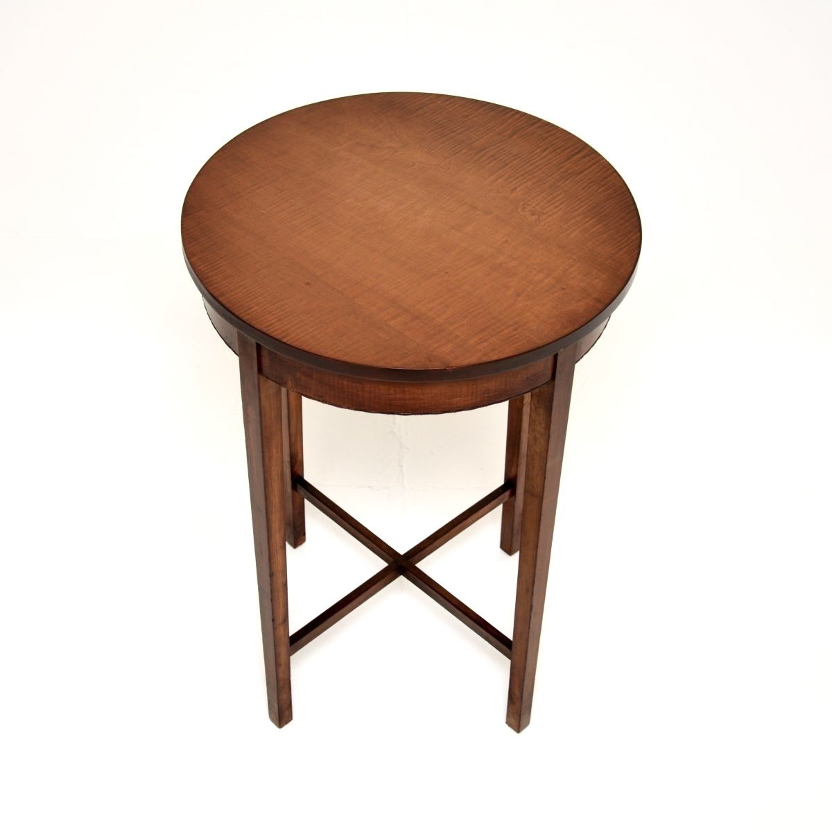 Antique Edwardian Satin Wood Occasional Side Table photo for sale