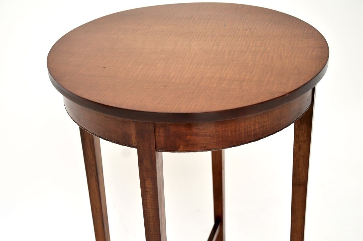 Antique Edwardian Satin Wood Occasional Side Table photo 585.0