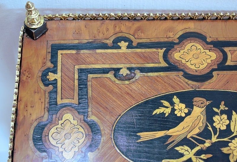 Cute Little Inlaid Serving Napoleon III photo Furniture
