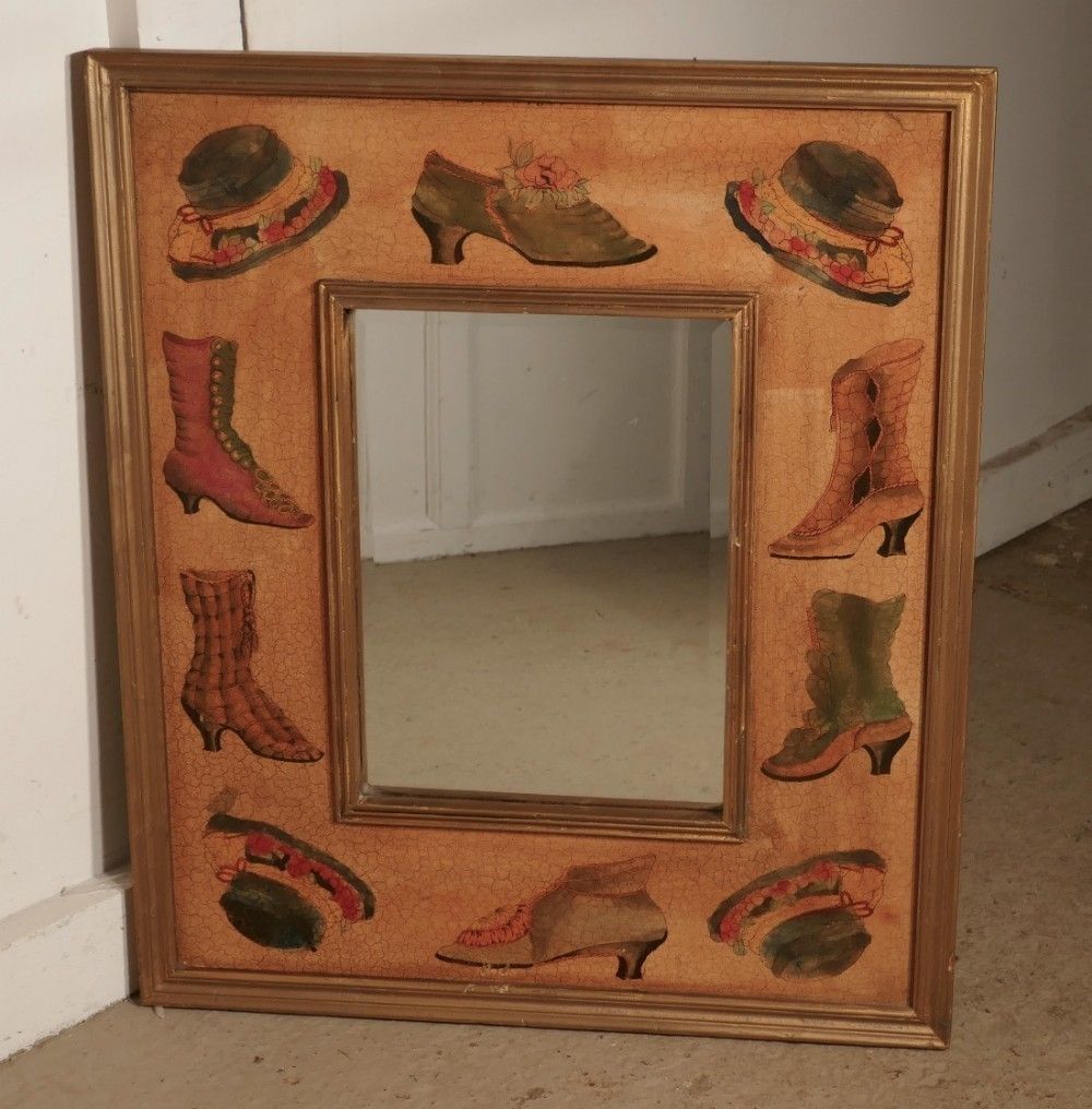 Painted Advertising Wall Mirror photo for sale