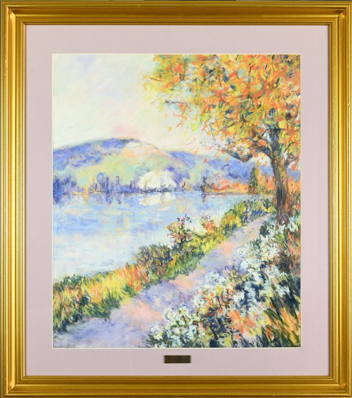 Bord De La Seine En Automne, Années 1900 photo for sale