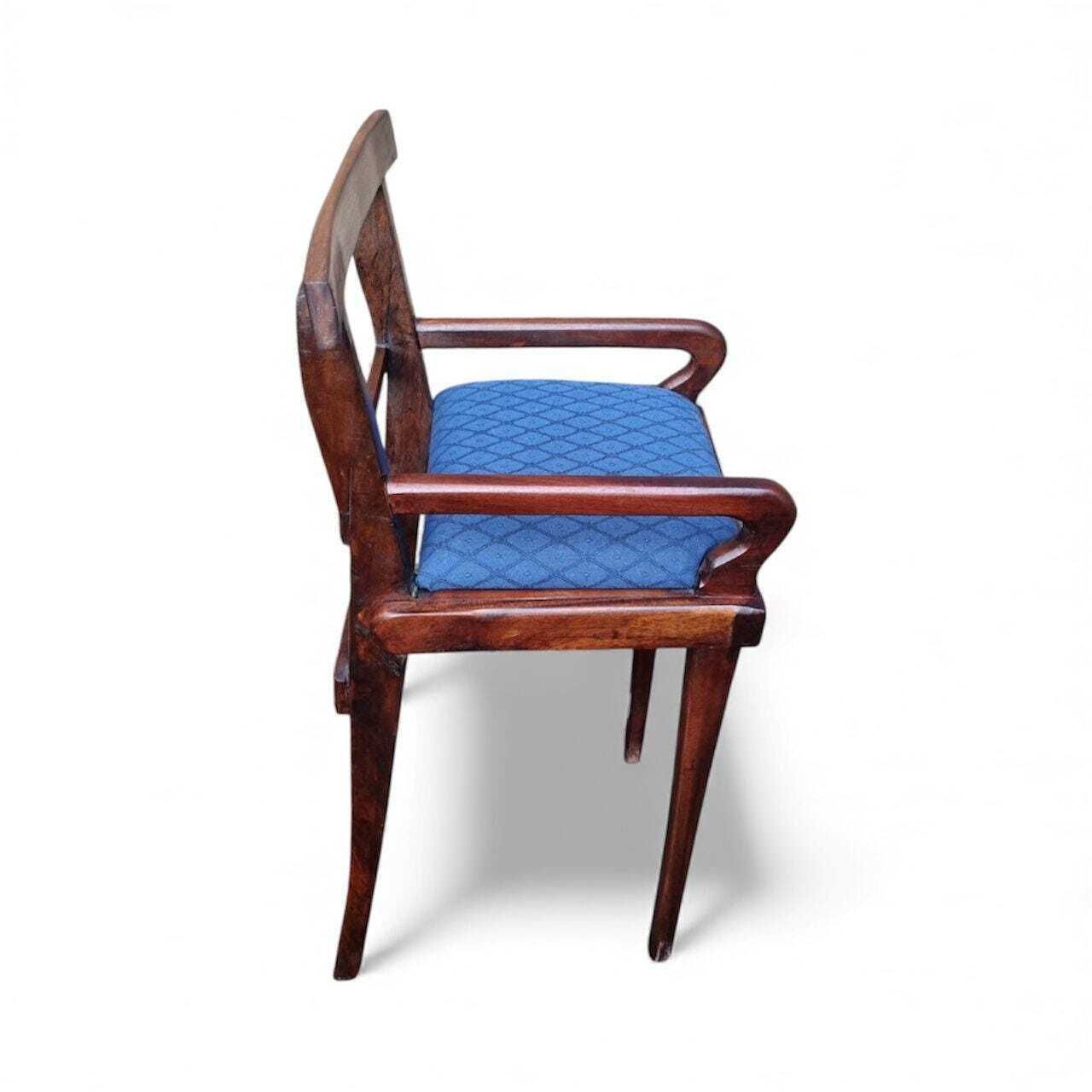 Vintage Children Wooden Chair With Arms / C. 1930 photo furniture