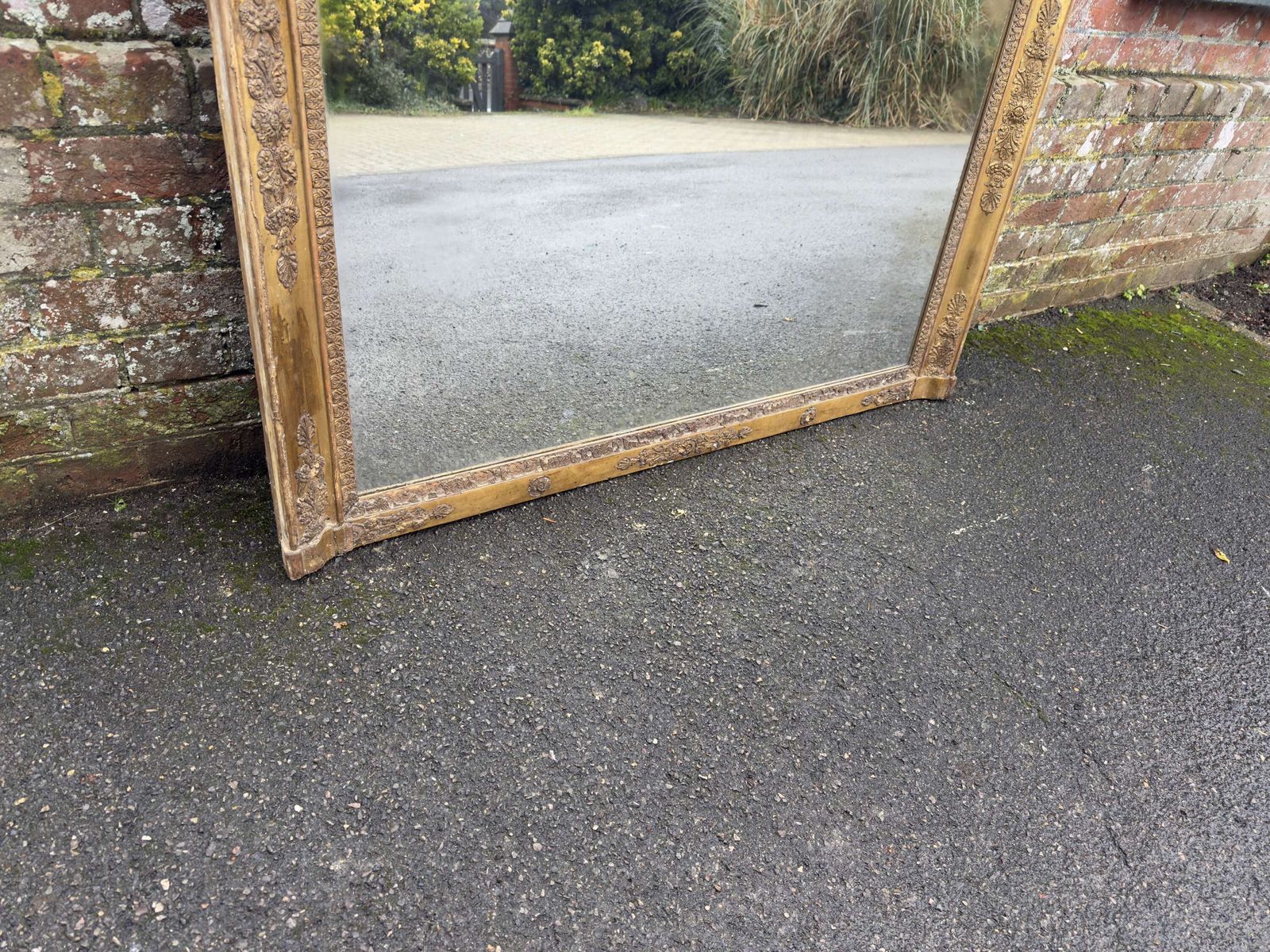 A Superb Large Early Antique 19th C Gilt Louis Philippe Overmantle Mirror. photo 1450.0
